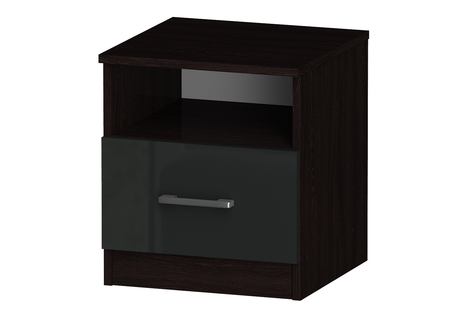 Изображение товара Тумба Furnistyle Лайф 10861 40x45x40 см ЛДСП цвет венге/антрацит Изображение товара Тумба Furnistyle Лайф 10861 40x45x40 см ЛДСП цвет венге/антрацит