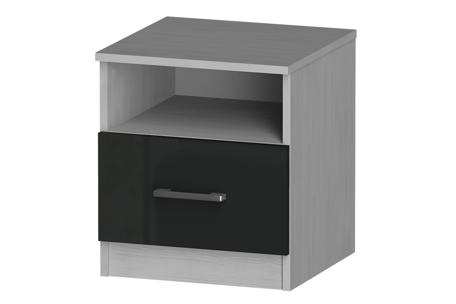 Изображение товара Тумба Furnistyle Лайф 10873 40x45x40 см ЛДСП цвет северное дерево/антрацит Изображение товара Тумба Furnistyle Лайф 10873 40x45x40 см ЛДСП цвет северное дерево/антрацит