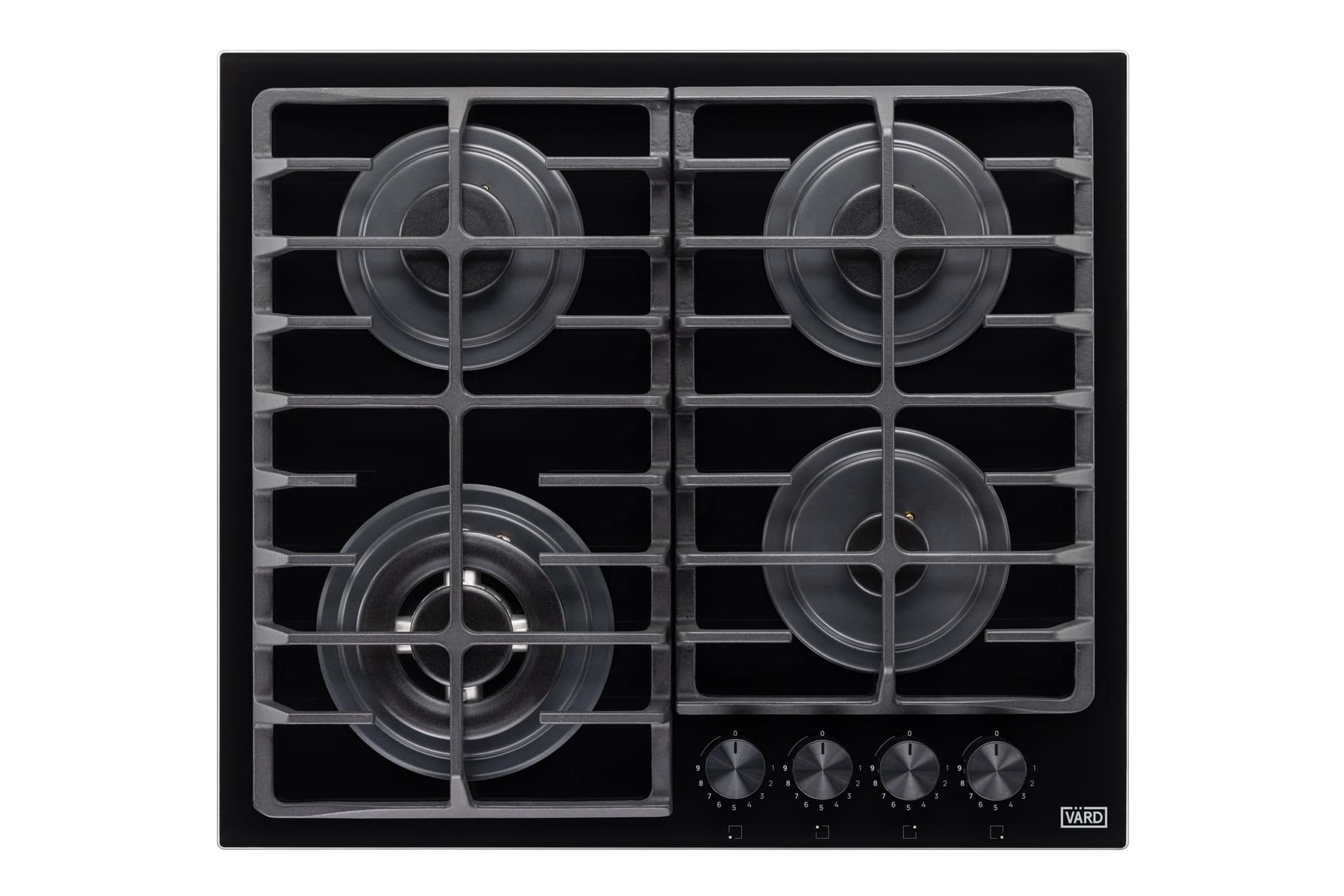 Изображение товара Газовая варочная панель Vard VHGS6434K 58 см 4 конфорки цвет черный