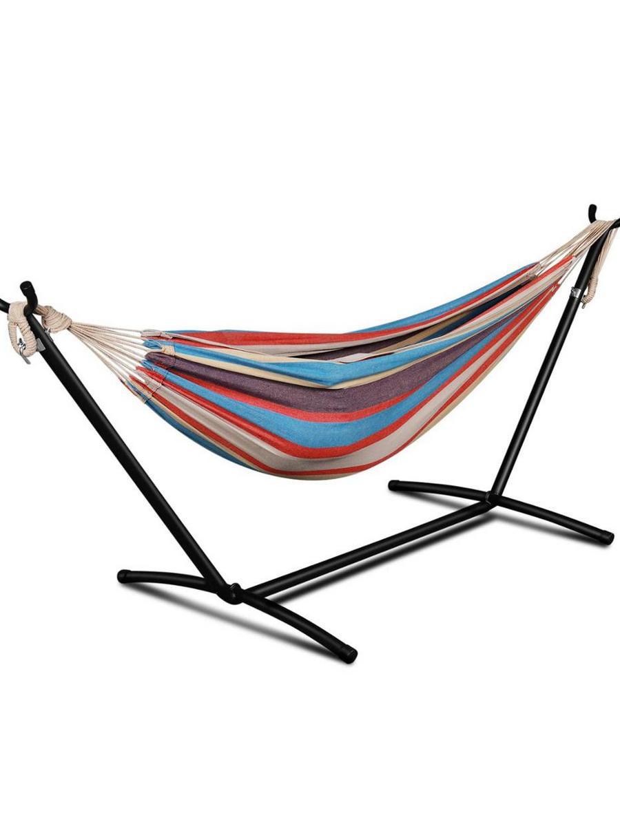 Изображение товара Гамак ProfiCamp PC1814-105 //1 Полоски 200x150 см поликоттон до 100 кг красно-синий