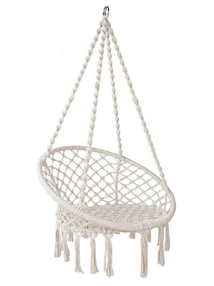Изображение товара Гамак-кресло с бахромой ProfiCamp PC1814-116 белое 80x60x120 см хлопок