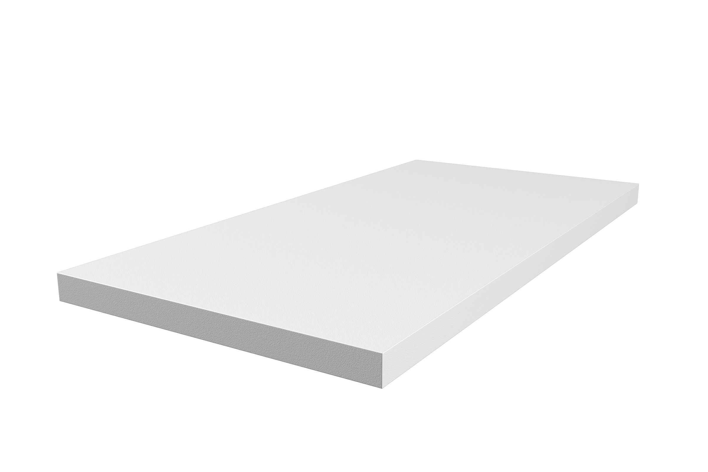 Деталь мебельная ЛДСП Slotex 1200x300x16мм цвет Белый кромка со всех ...