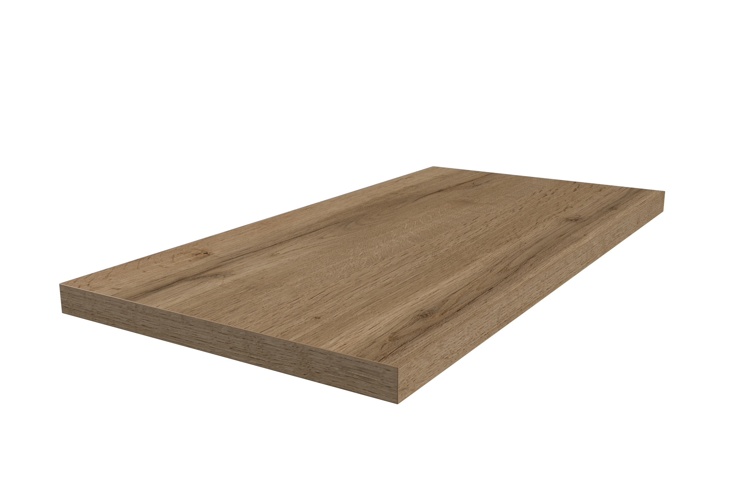 Изображение товара Деталь мебельная ЛДСП Slotex 1200x200x16мм цвет дуб вотан кромка со всех сторон 2 шт