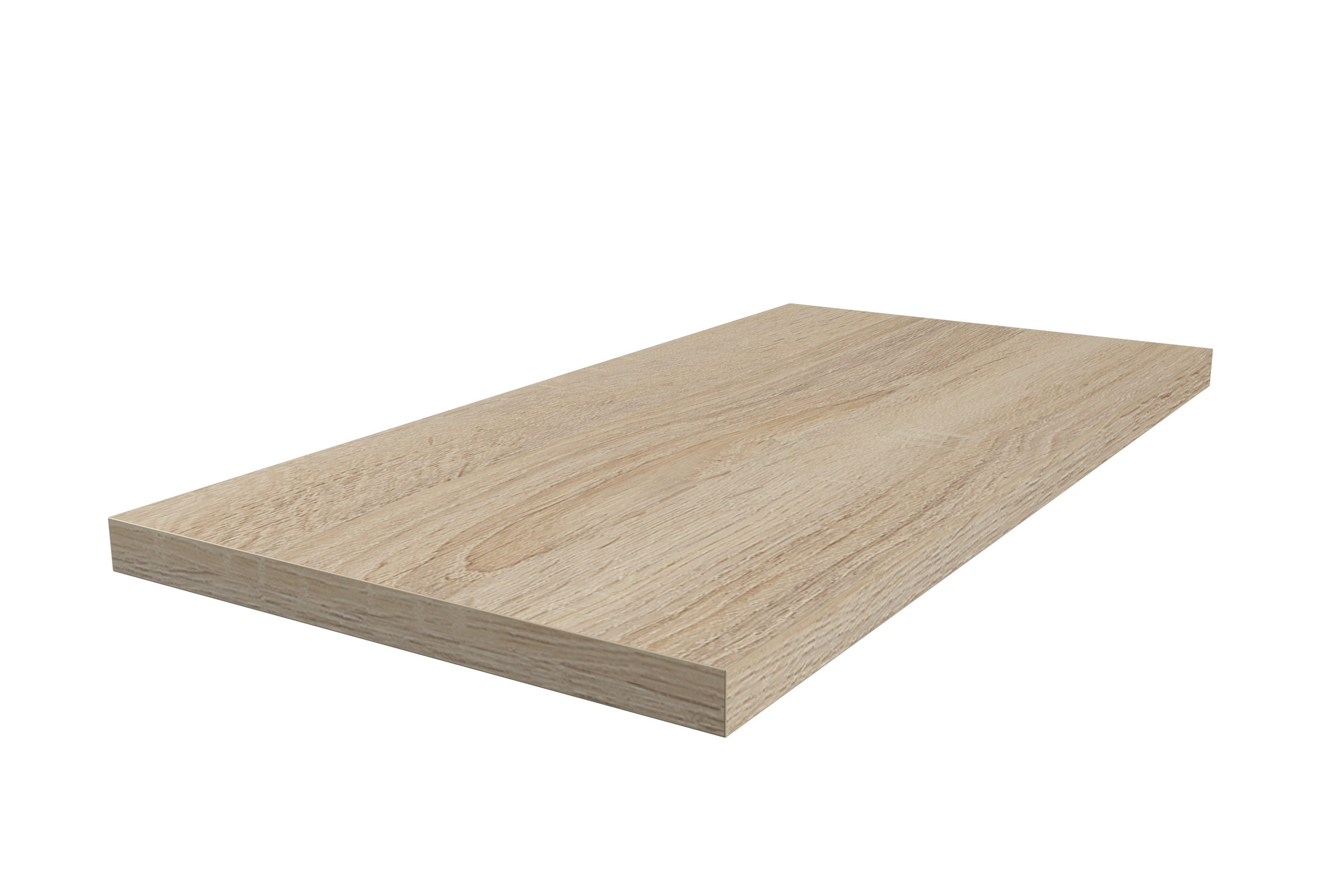 Изображение товара Деталь мебельная ЛДСП 800x200x16мм цвет дуб сонома светлый кромка со всех сторон 2 шт