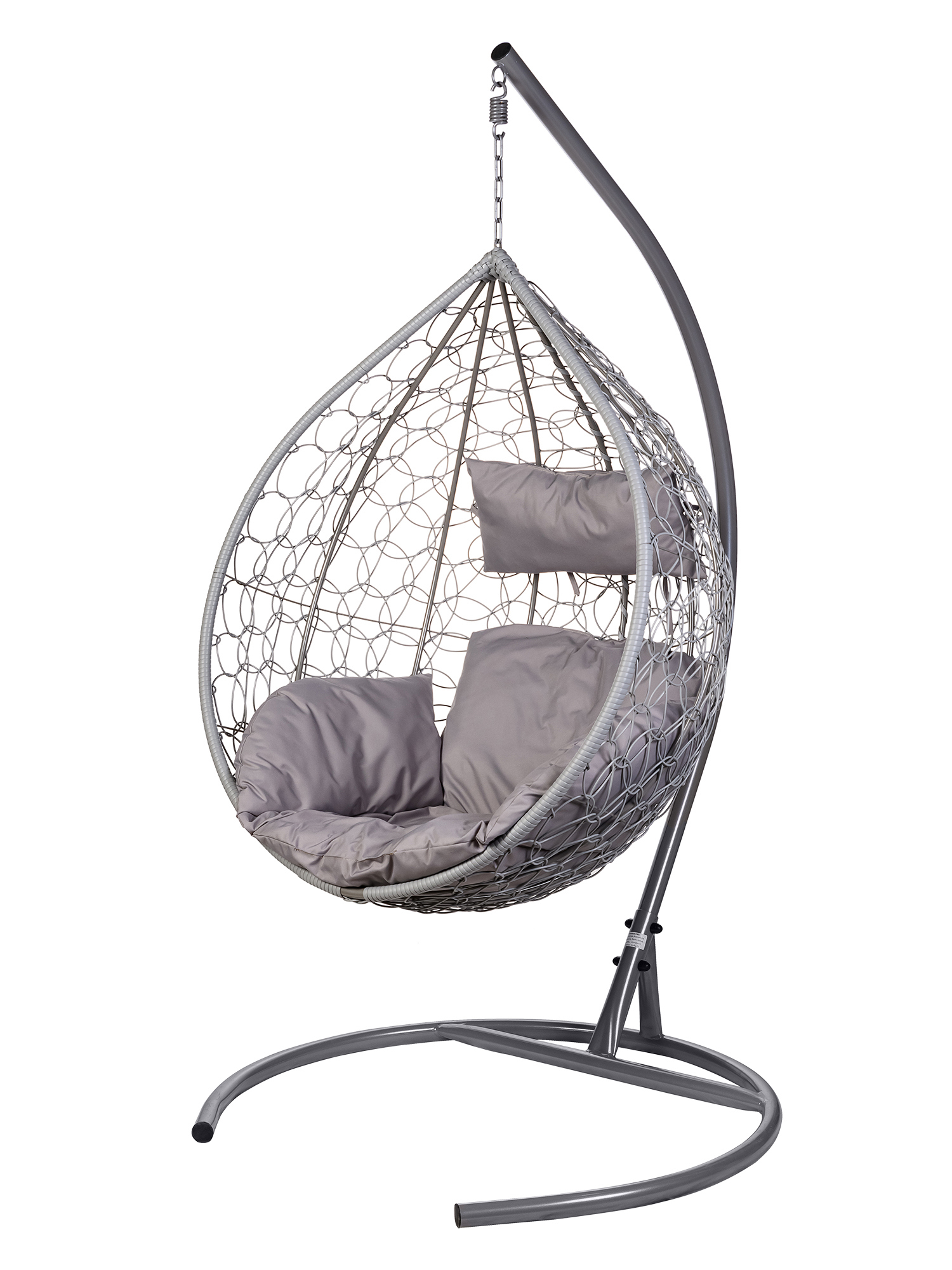 Изображение товара Кресло подвесное Bigarden Tropica Gray до 120 кг серый/серебристый