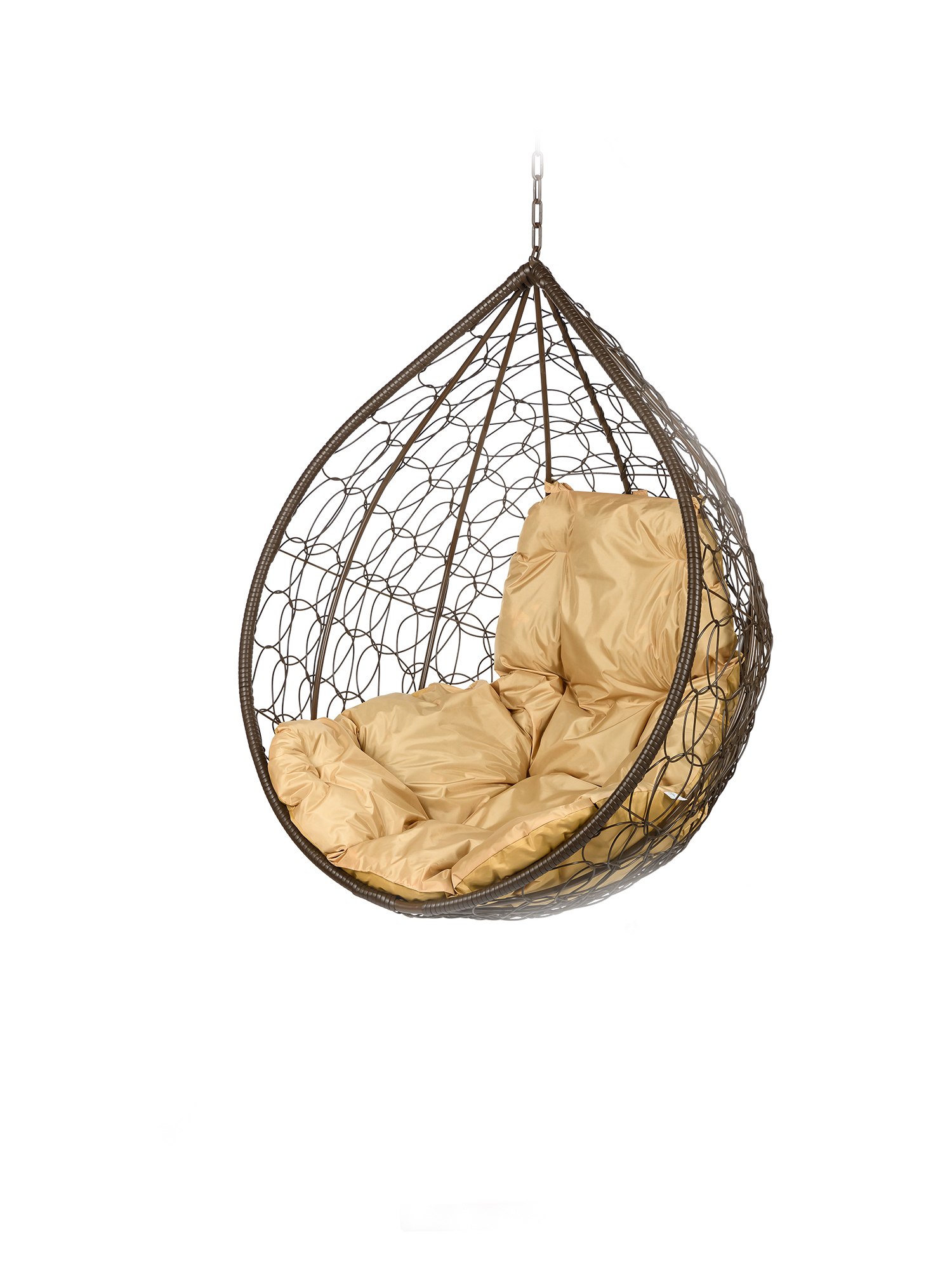 Изображение товара Кресло подвесное Tropica BS коричневое для дома и улицы, до 120 кг