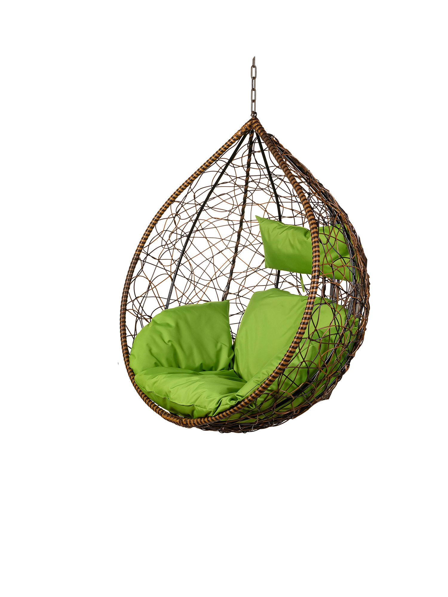 Изображение товара Кресло подвесное Bigarden Tropica brown 1-местное для отдыха на улице и дома