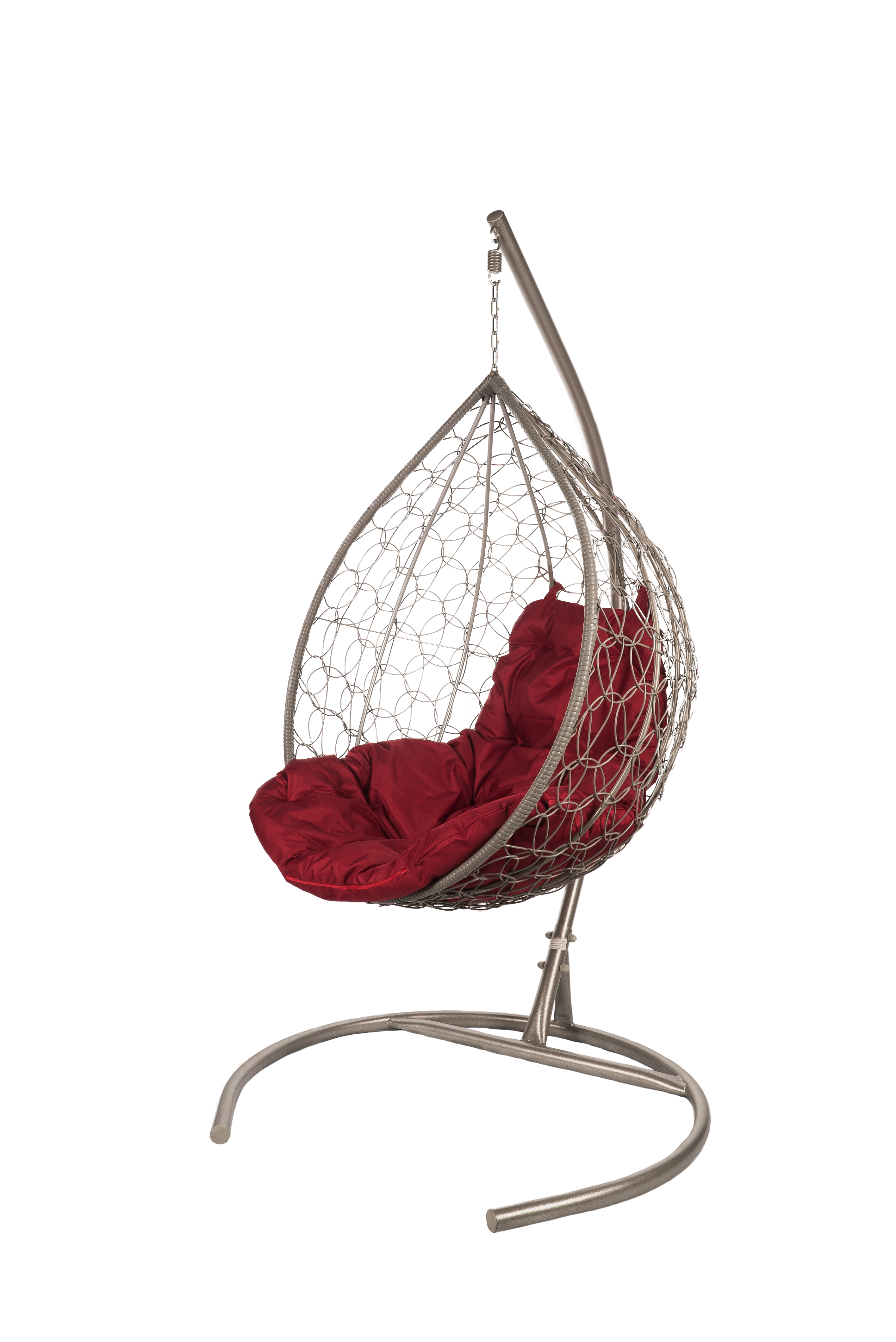 Изображение товара Кресло подвесное Bigarden Tropica gray 1-но местные до 120 кг цвет серый/серебристый