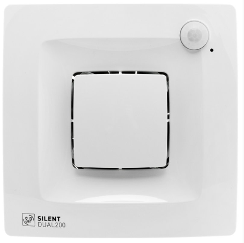 Изображение товара Вентилятор вытяжной Soler&palau Silent Dual 200 D118 мм 34 дБ 170 м³/ч обратный клапан цвет белый Изображение товара Вентилятор вытяжной Soler&palau Silent Dual 200 D118 мм 34 дБ 170 м³/ч обратный клапан цвет белый
