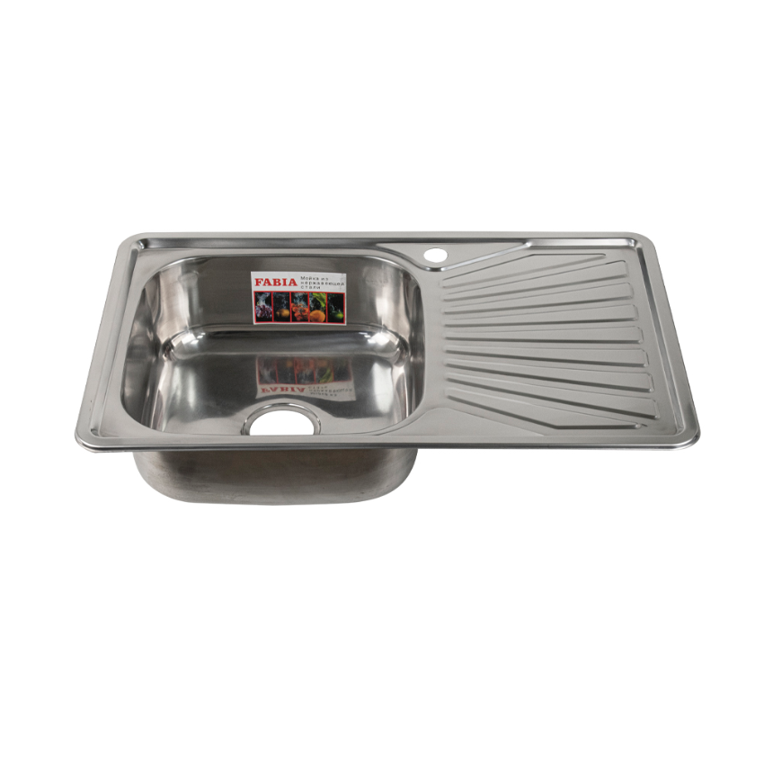 Изображение товара Врезная мойка Fabia 62322L 48x78 см нержавеющая сталь сатин