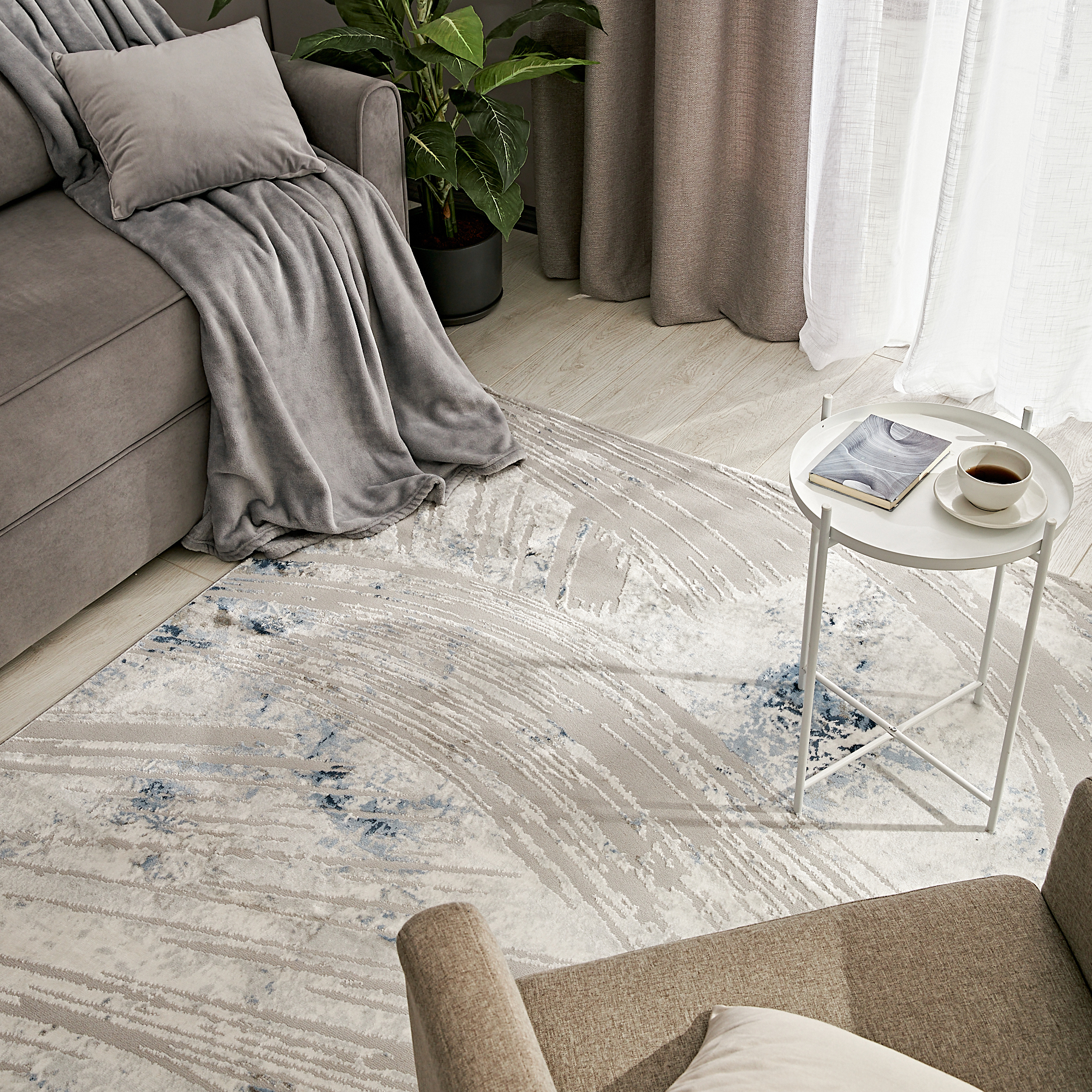 Изображение товара Ковер полиэстер Inspire Breeze 5949A 60x110 см бежевый