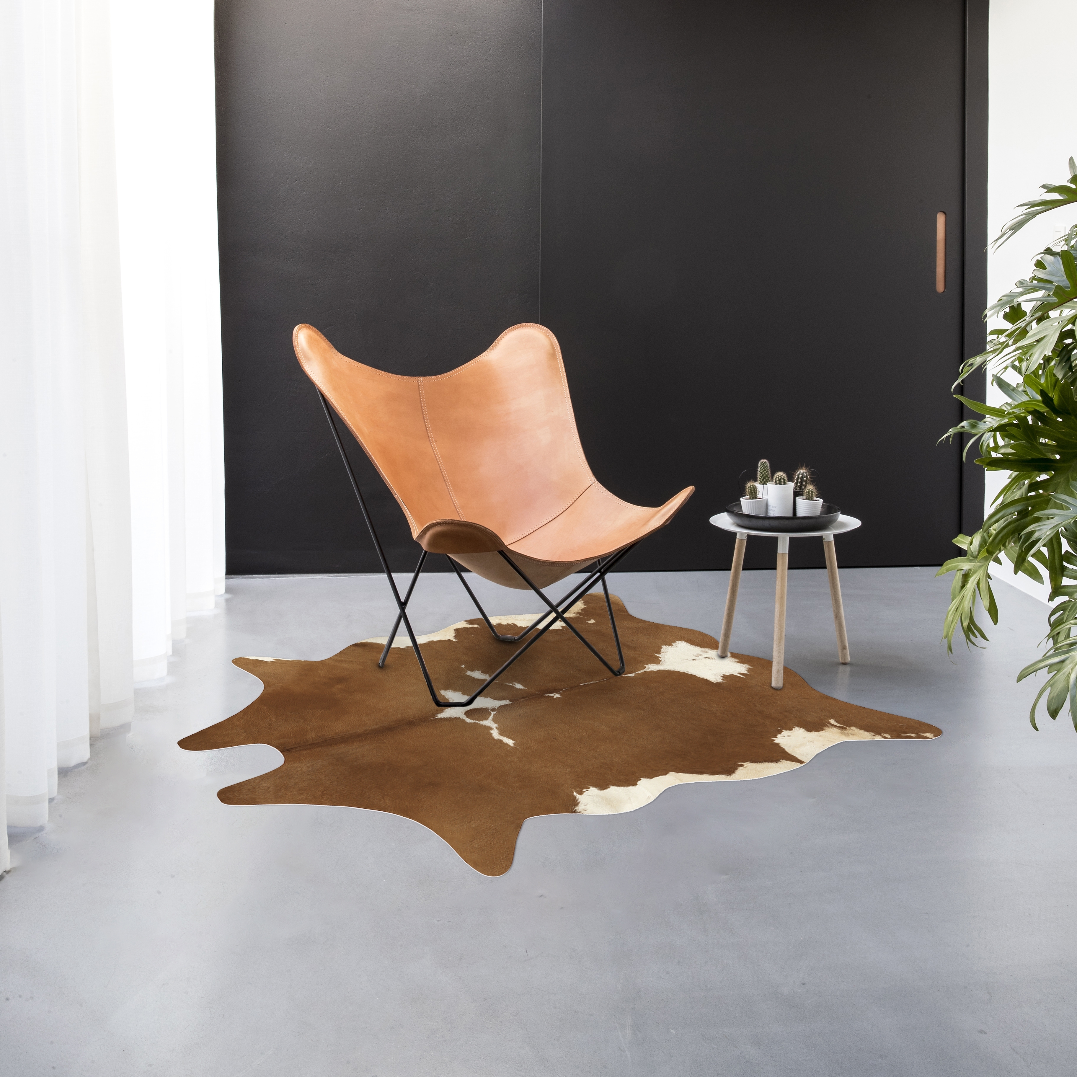 Изображение товара Ковер искусственная шкура Корова Marguerite 190x155 см коричневый