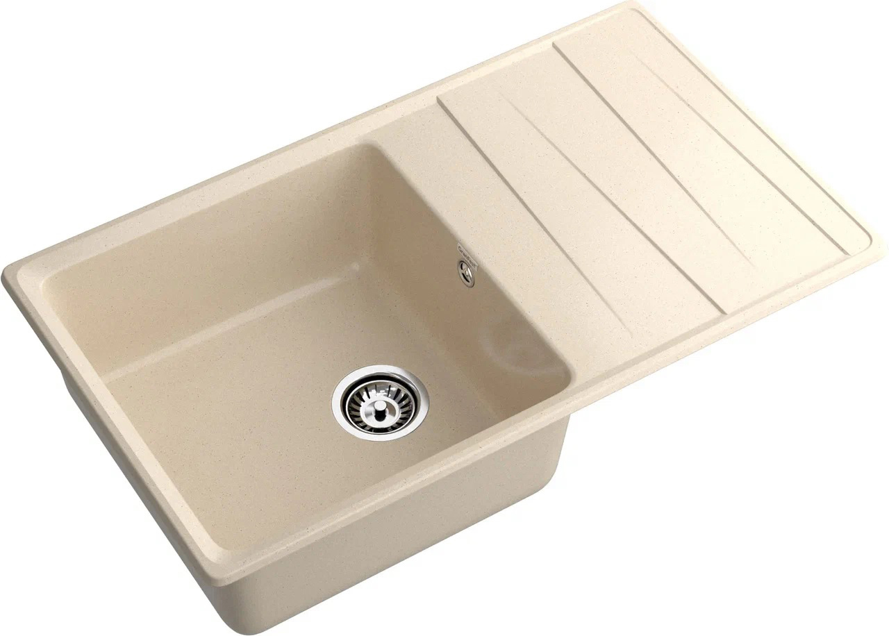 Изображение товара Врезная кухонная мойка GranFest LV-860L кашемир 86x50 см искусственный мрамор