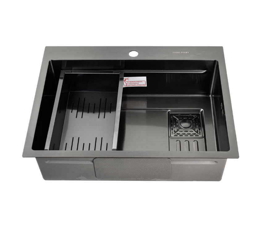 Изображение товара Врезная кухонная мойка Fabia 65503G из нержавеющей стали сатин 50x65 см