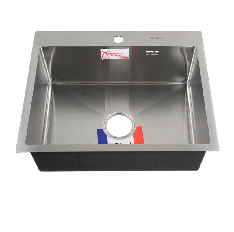 Изображение товара Врезная мойка Gffrank 60502 50x60x20 см нержавеющая сталь цвет матовый