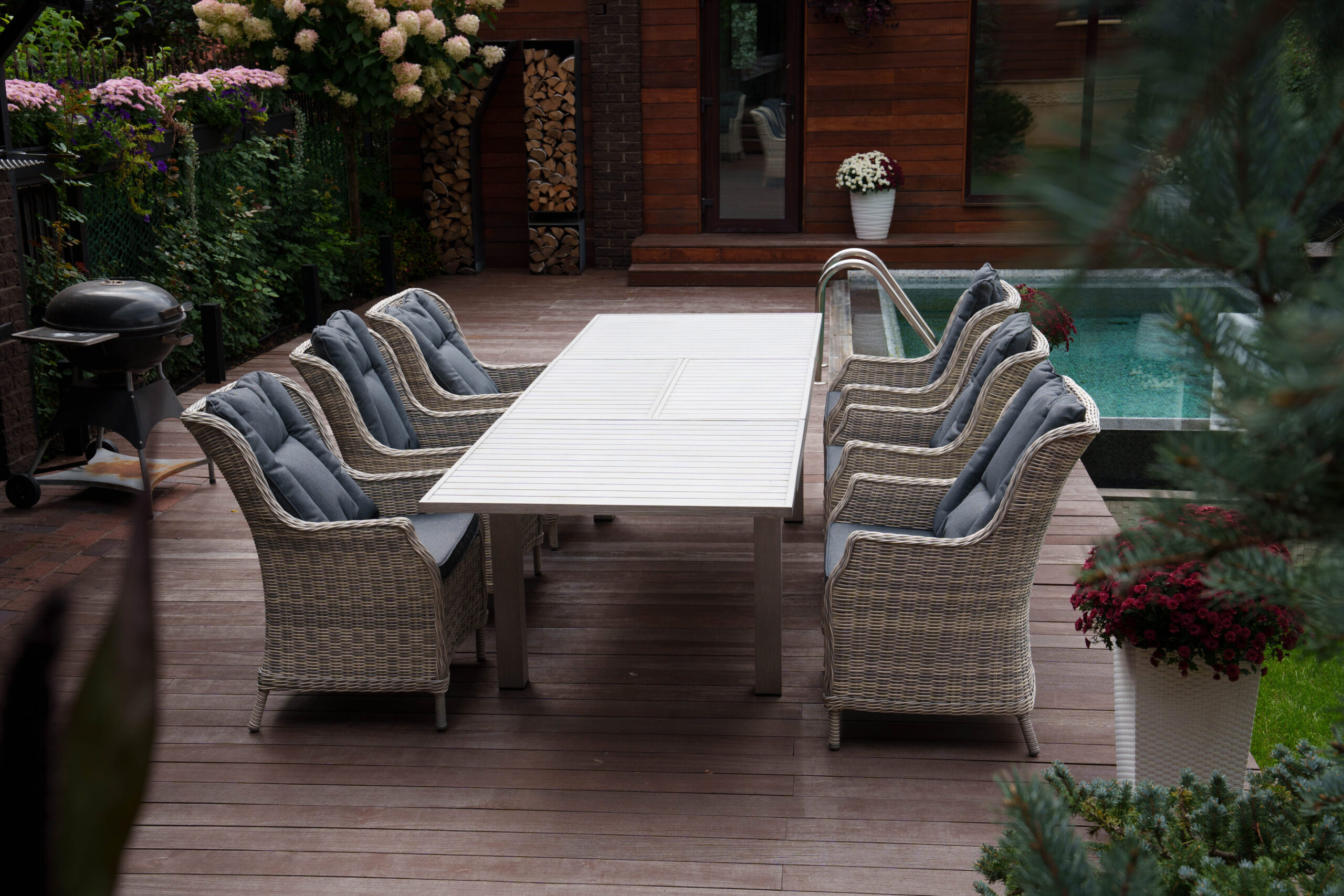 Изображение товара Набор садовой мебели для обеда Besta Fiesta Бергамо/Гарда из искусственного ротанга