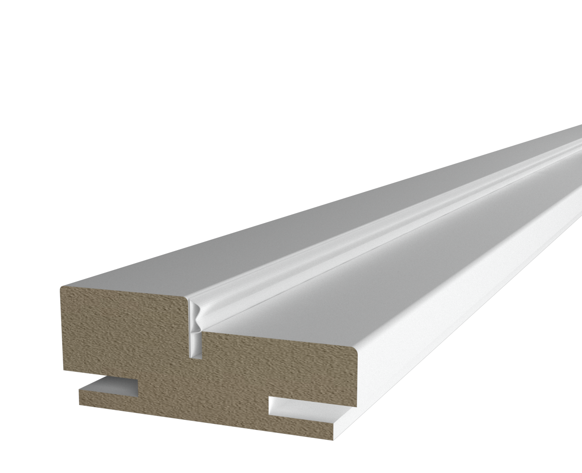 Дверная коробка телескопическая Ларго Соло Эколайн 2060x80x28 мм эмаль цвет белый (комплект 2.5 шт.)