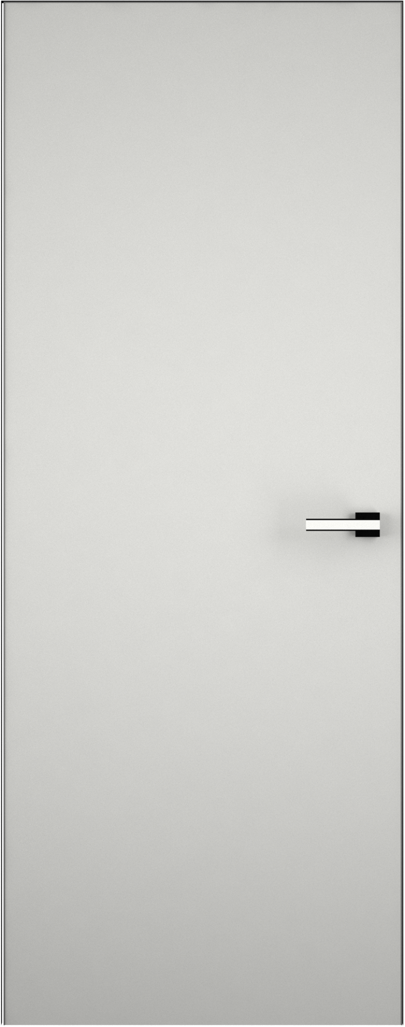 Изображение товара Дверь межкомнатная скрытая левая (на себя) Invisible 70x210 см эмаль цвет Серый с замком