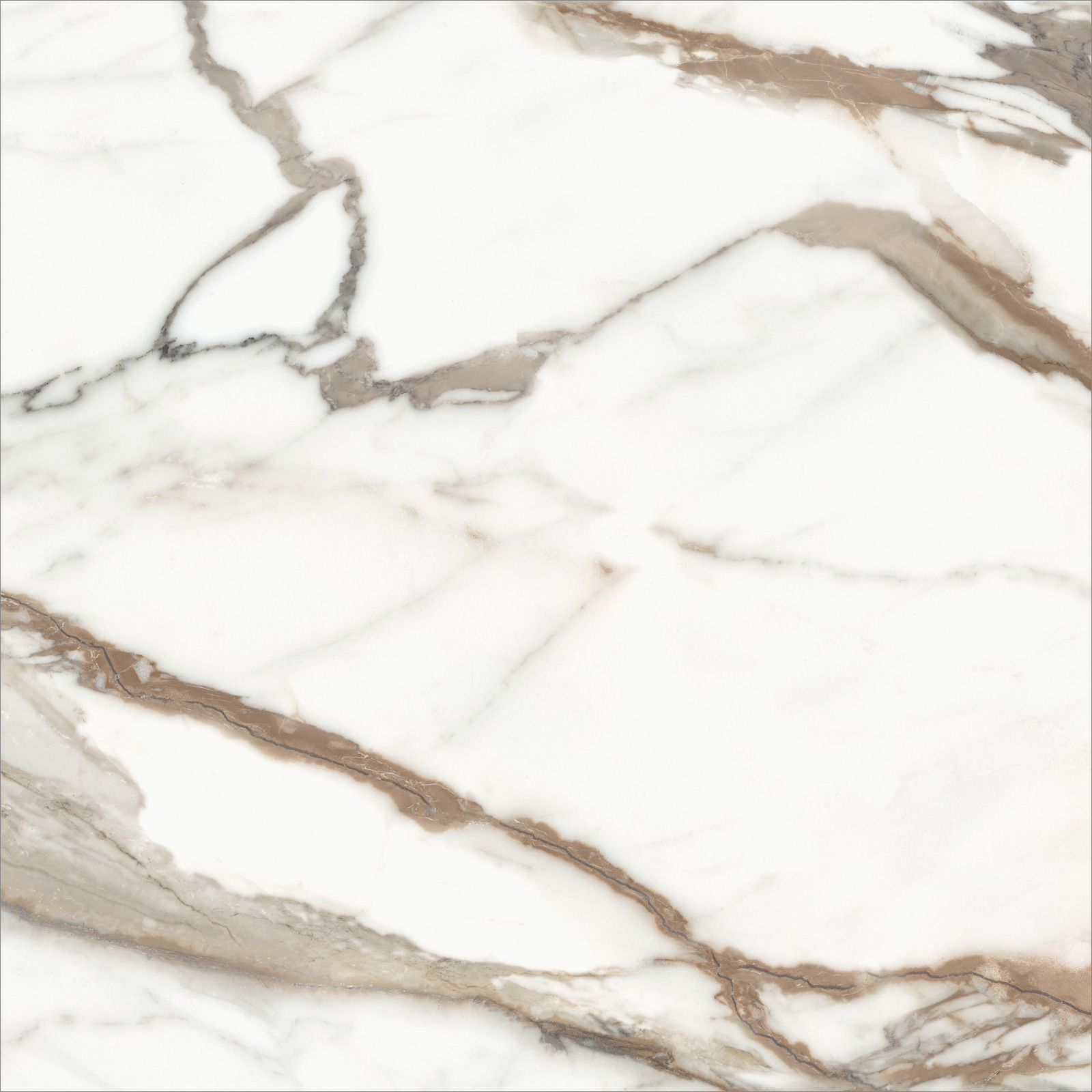 Изображение товара Керамогранит New trend Calacatta Premium 60x60см 1.44 м² Бело-бежево-серый