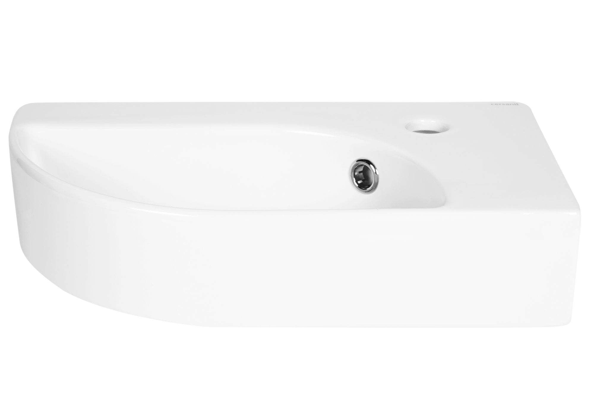 Изображение товара Подвесная мини-раковина Cersanit Cameo 45 см белый с отверстием под смеситель