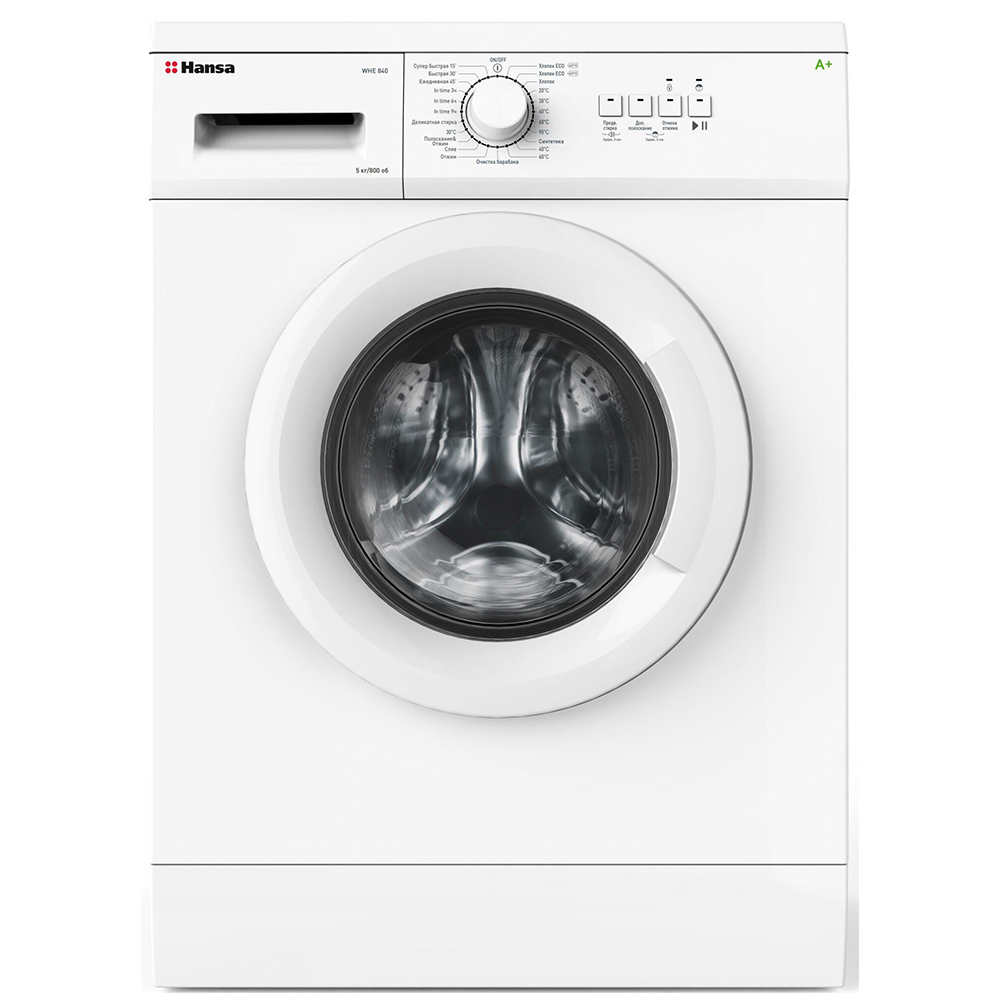 Изображение товара Стиральная машина Hansa Whe840 5 кг фронтальная белая