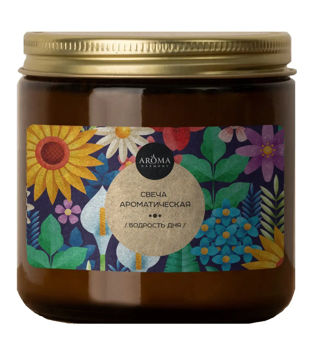 Свеча ароматизированная Aroma Harmony Бодрость 7 см