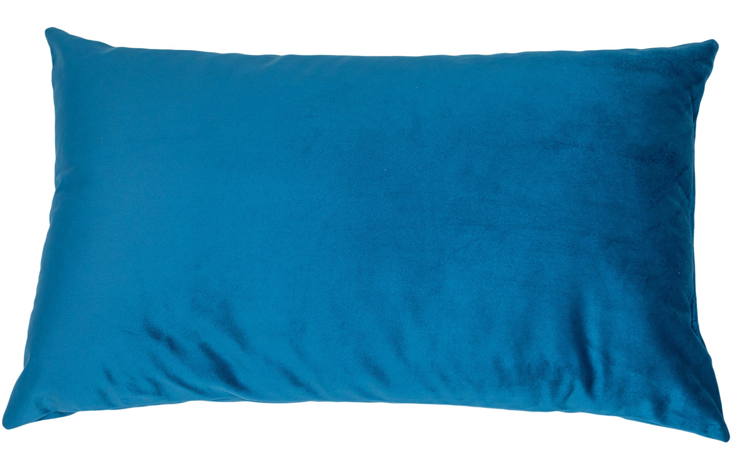 Изображение товара Подушка 30x50 см бирюзовая Ibiza 1 декоративная неоклассика