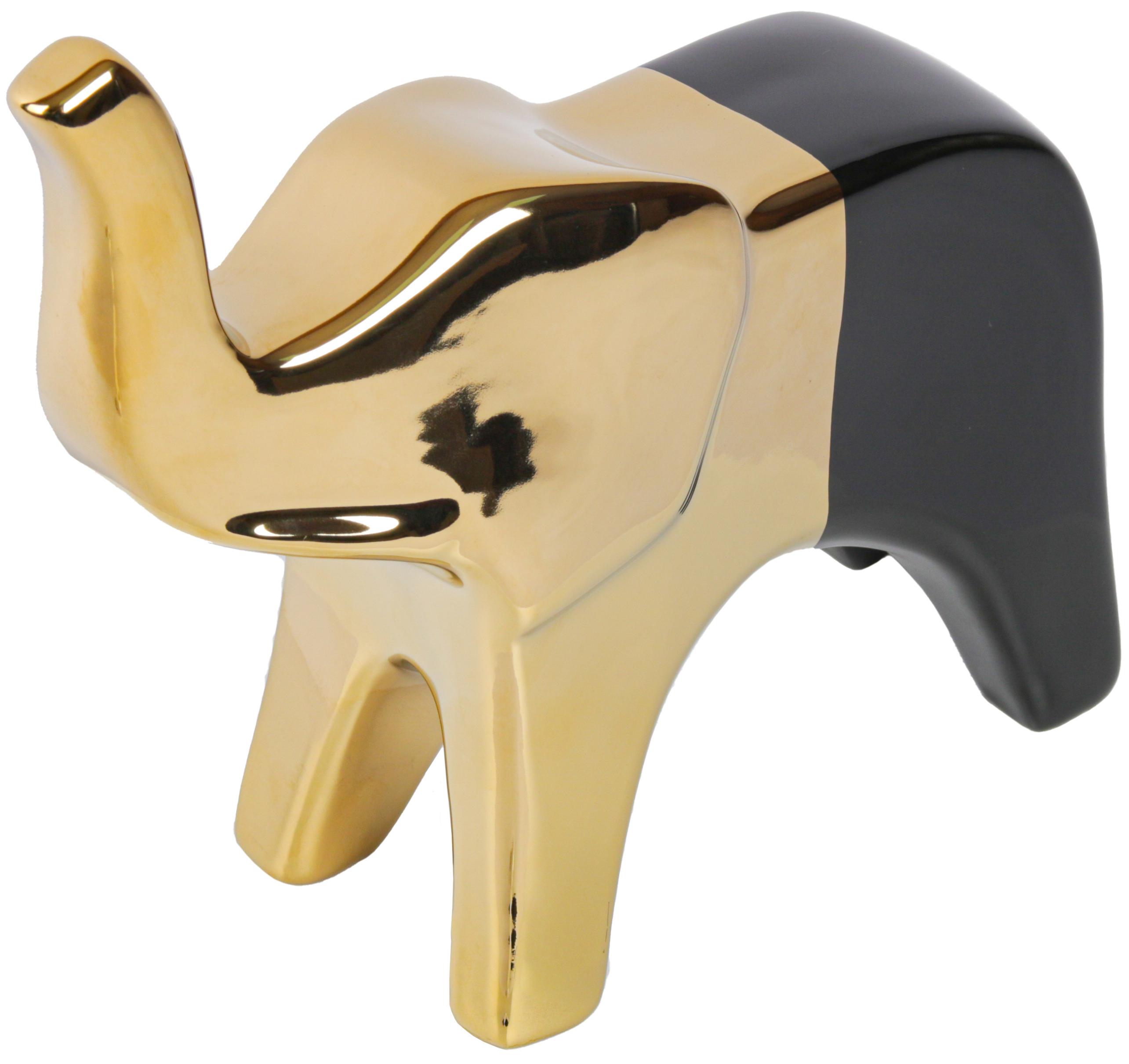 Изображение товара Статуэтка Слон черно-золотая керамика 21 см Изображение товара Статуэтка Слон черно-золотая керамика 21 см