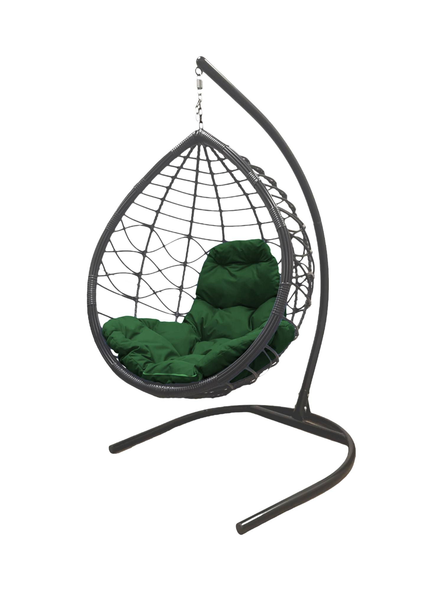 Изображение товара Кресло подвесное M-group 11530304 Капля лори 1-но местные до 120 кг серый/серебристый