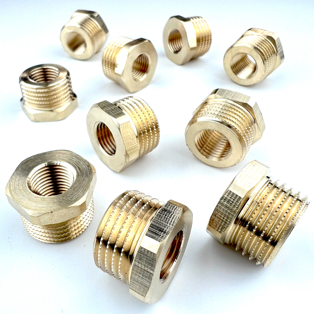 Изображение товара Футорка латунная 1/2"x1/4" ВР-НР, 10 шт, для труб водопровода, Россия