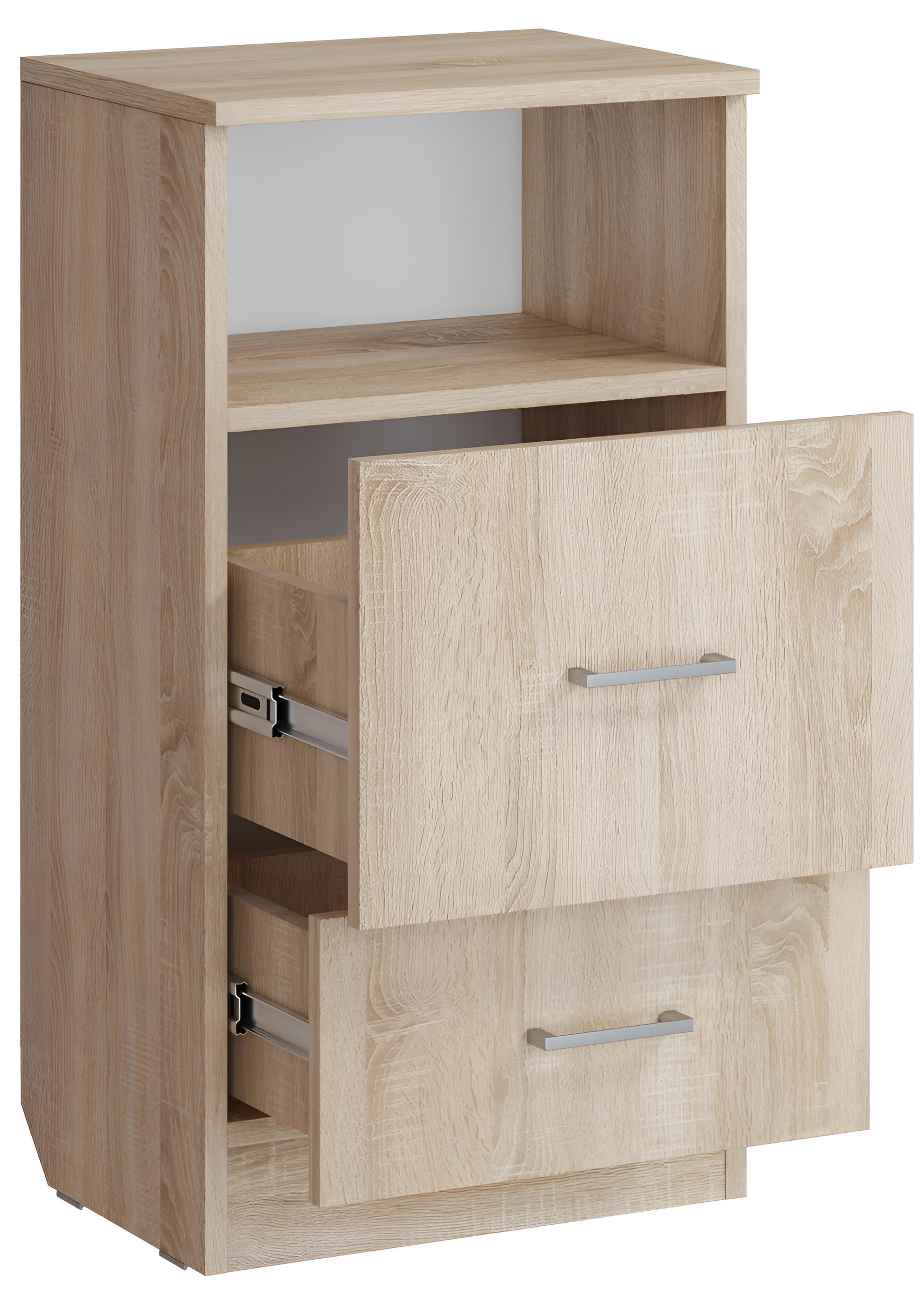 Изображение товара Тумба с 2 выдвижными ящиками 40x75x30 см дуб сонома ЛДСП