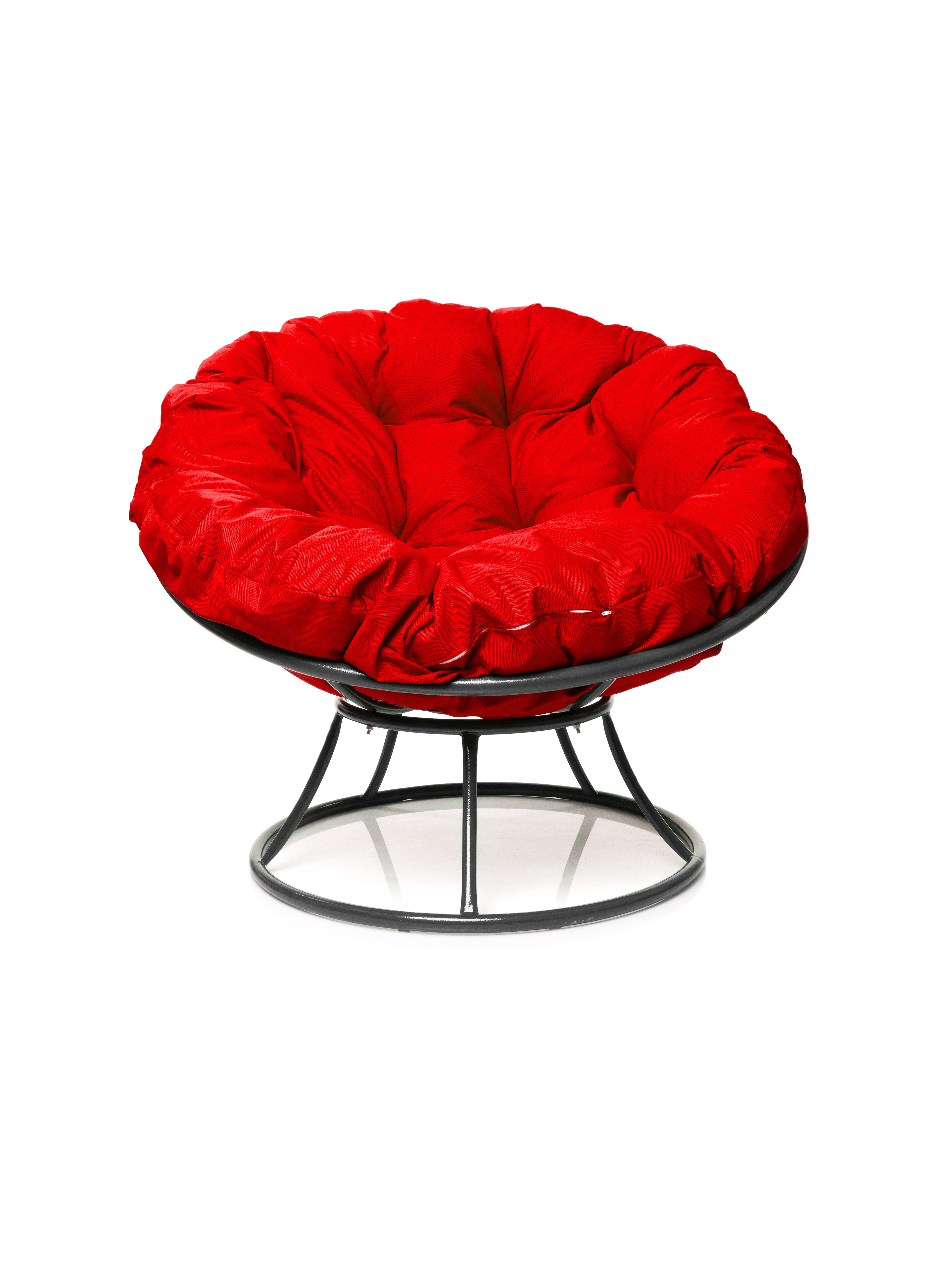 Изображение товара Кресло садовое M-group Папасан искусственный ротанг 98 см серый