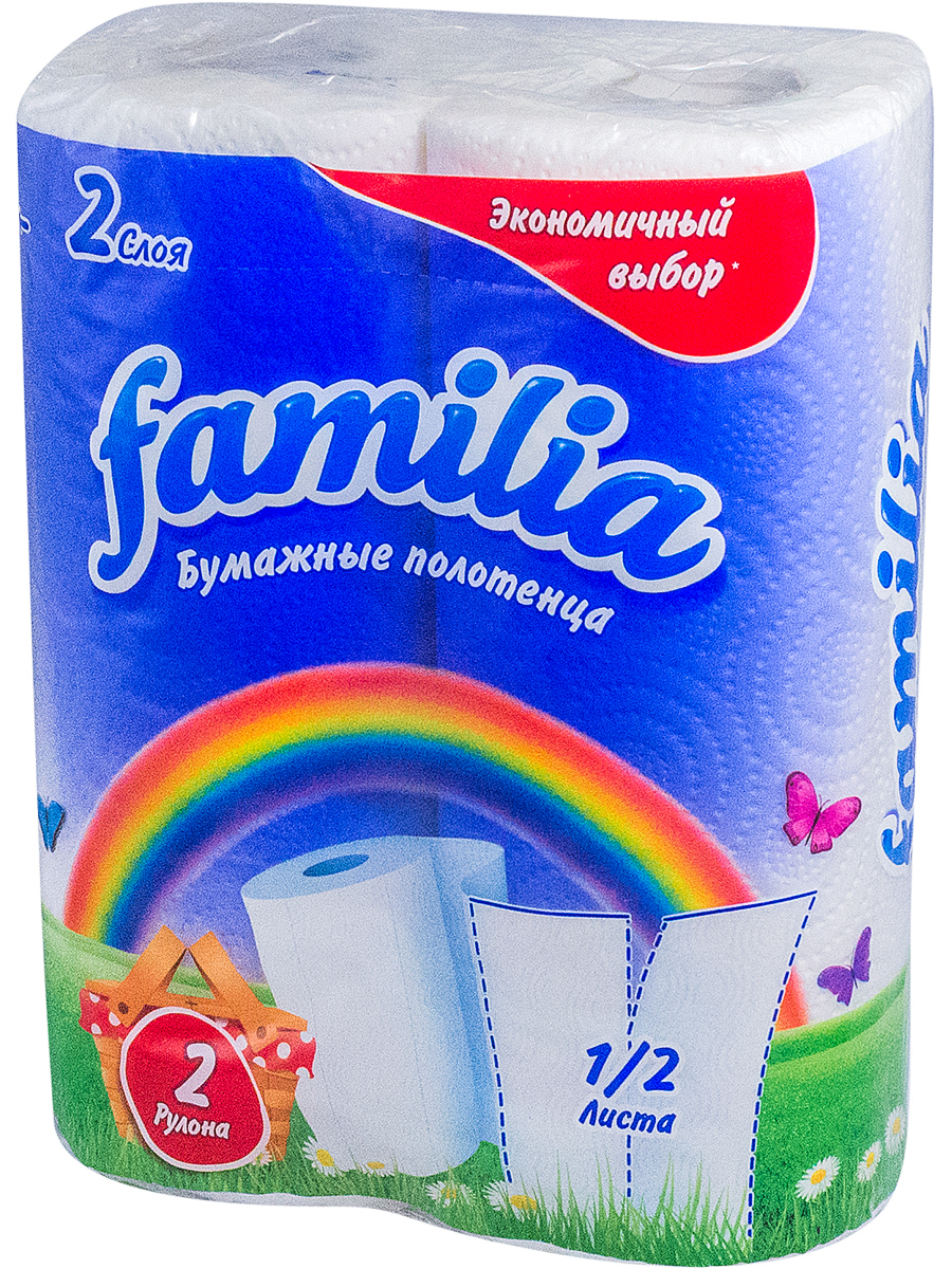 Изображение товара Полотенце бумажное Hayat Familia 2-сл 2 рулона