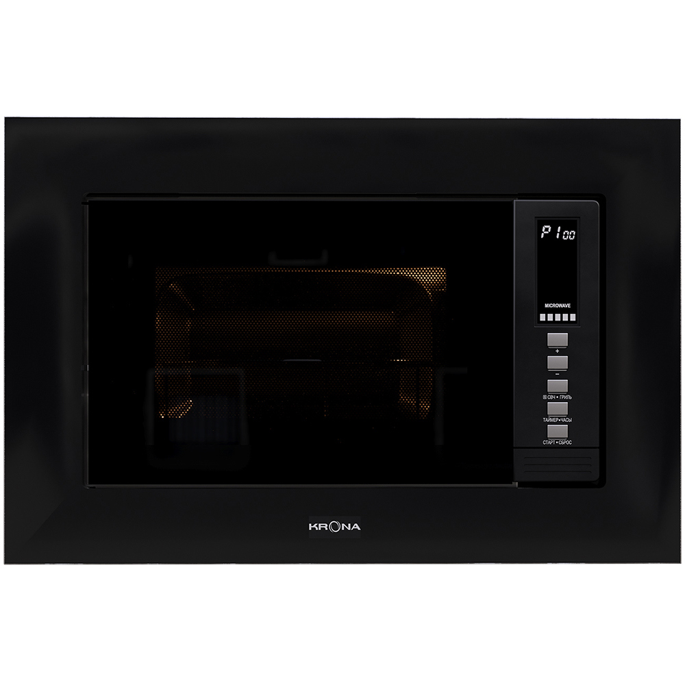 Изображение товара Встраиваемая микроволновая печь Krona Laune 60 BL с грилем 20л автоматами