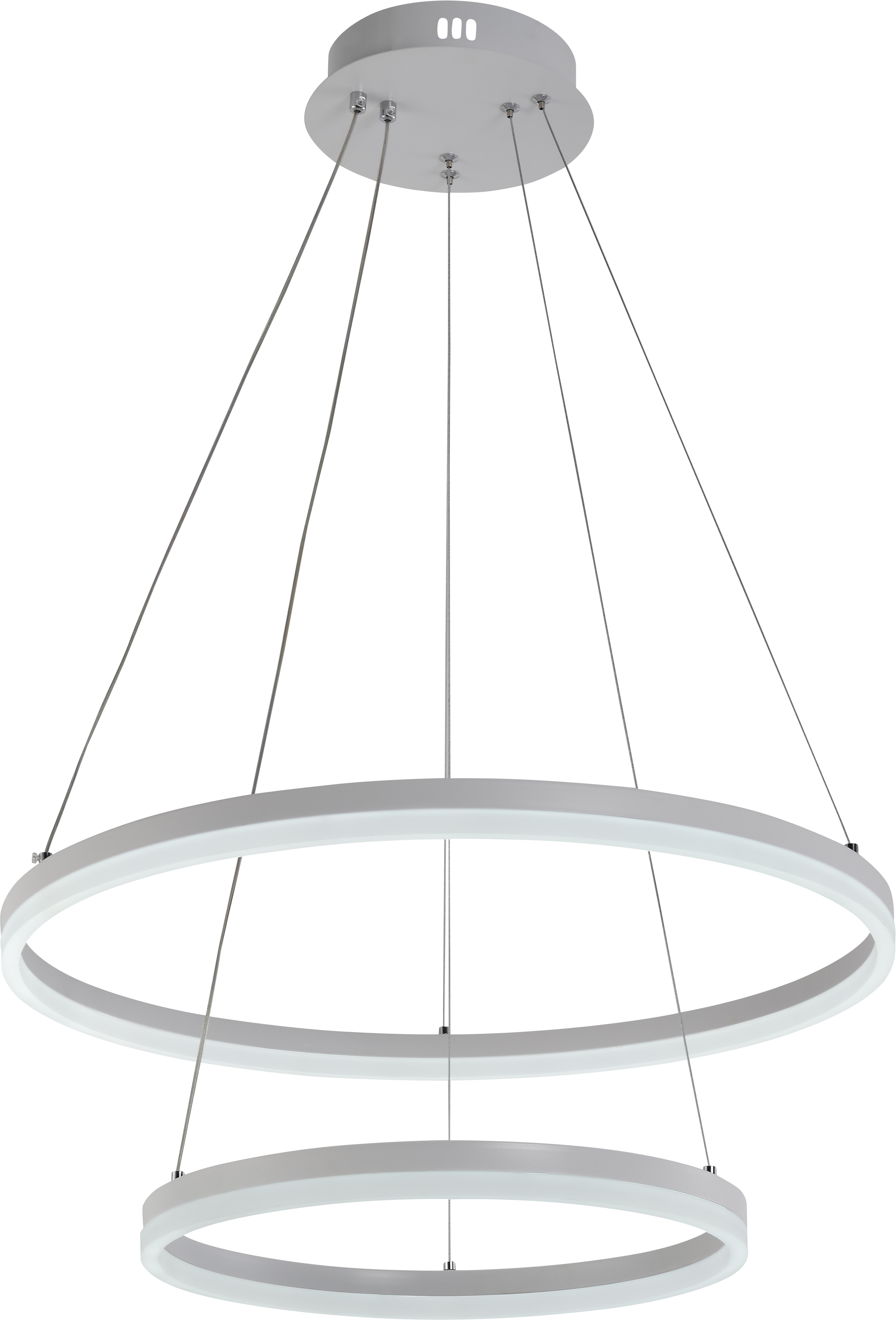 Изображение товара Люстра подвесная светодиодная Семь огней SF5021/2P-WT с пультом управление 20 м² RGB белый