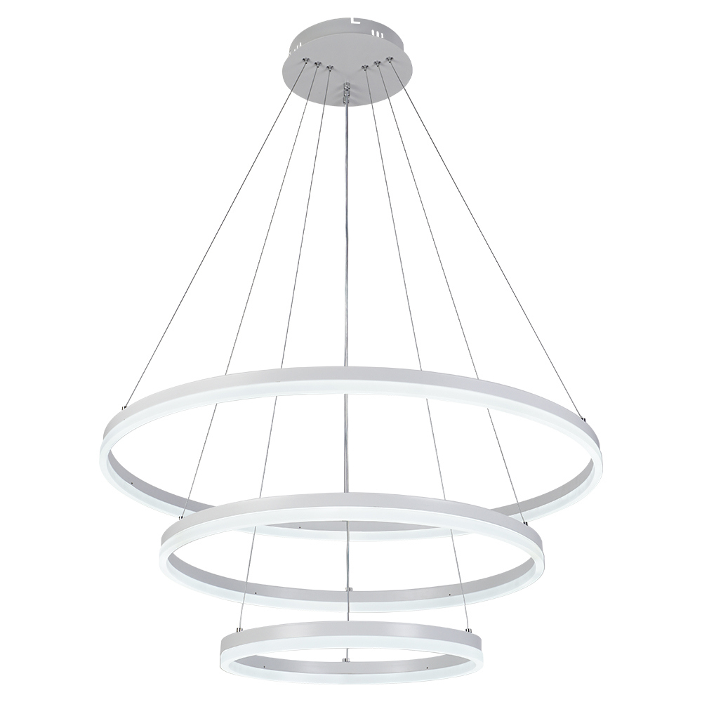 Изображение товара Люстра подвесная светодиодная SF5021/3P-WT с пультом управлением 25 м² RGB белый