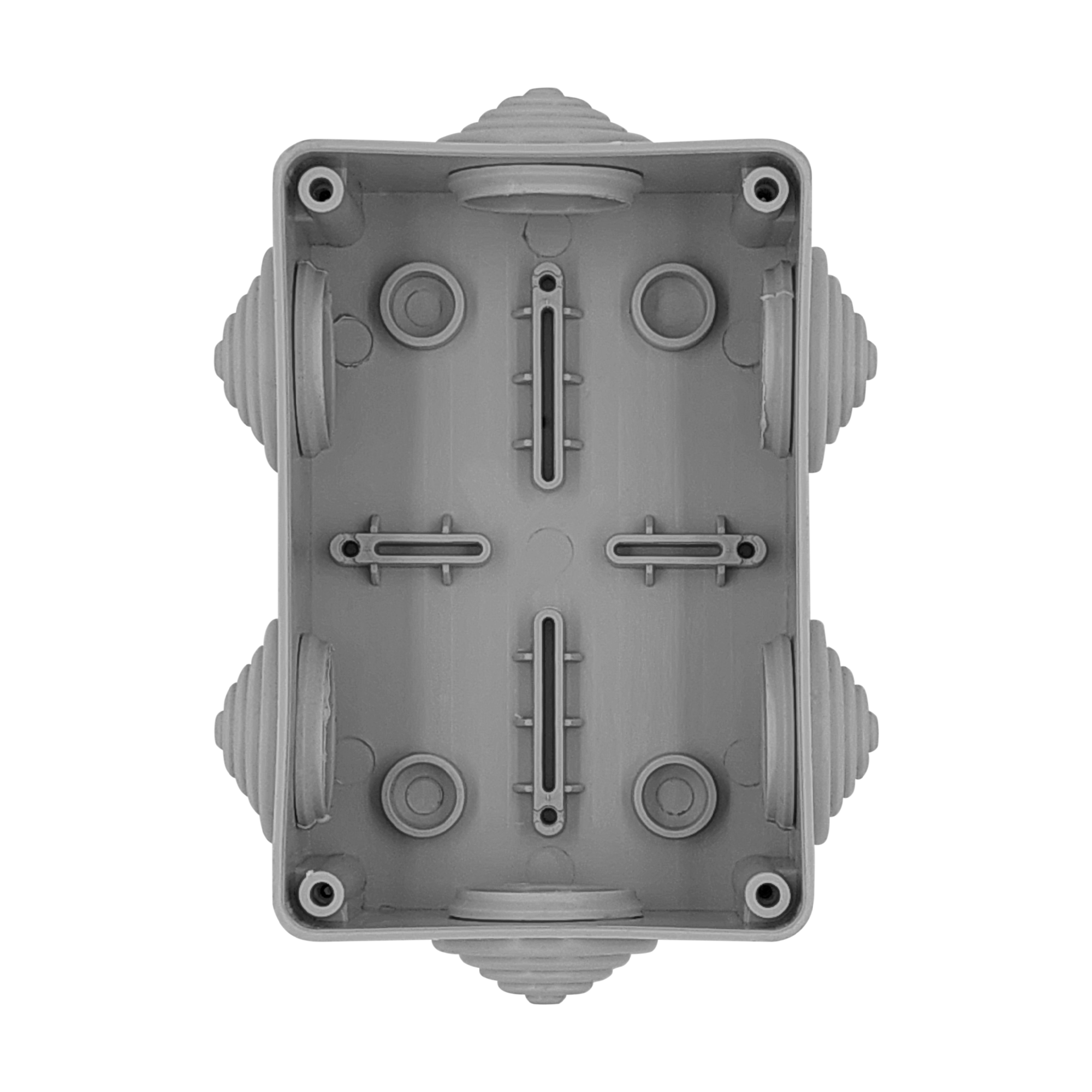 Распределительная коробка открытая LEXMAN D 120x80x50 мм 6 вводов IP55 цвет серый - 1