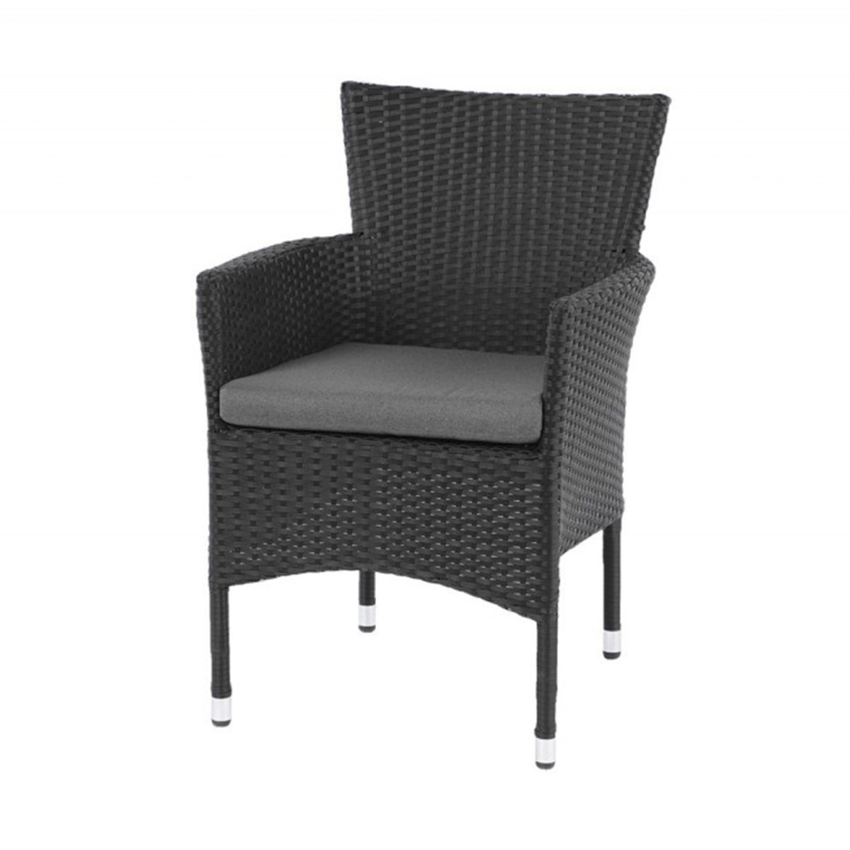 Изображение товара Кресло садовое Garden Story черное GS015 с подушкой, прочное и стильное