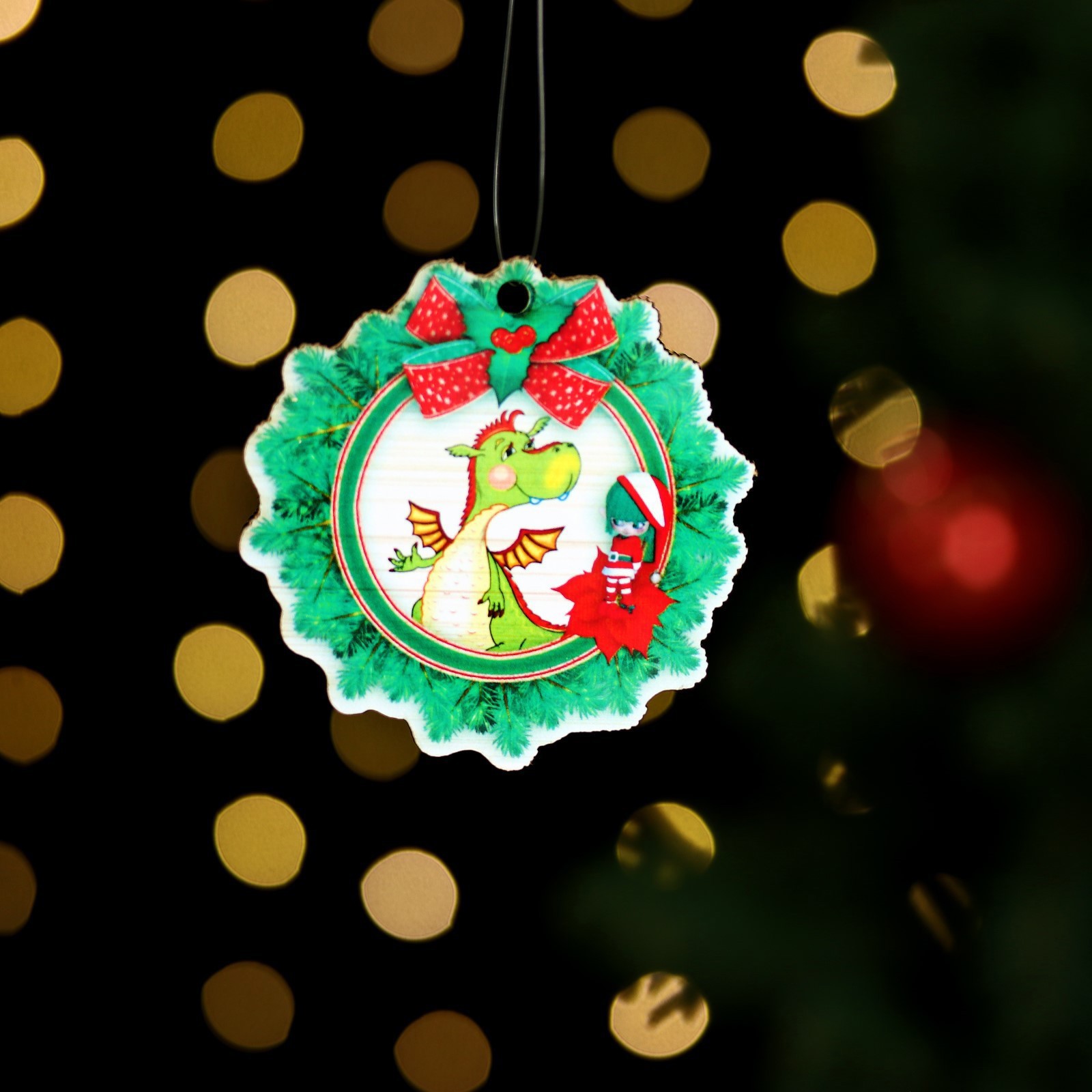 Изображение товара Елочная игрушка Дракон с крыльями Simaland 9946003 разноцветный