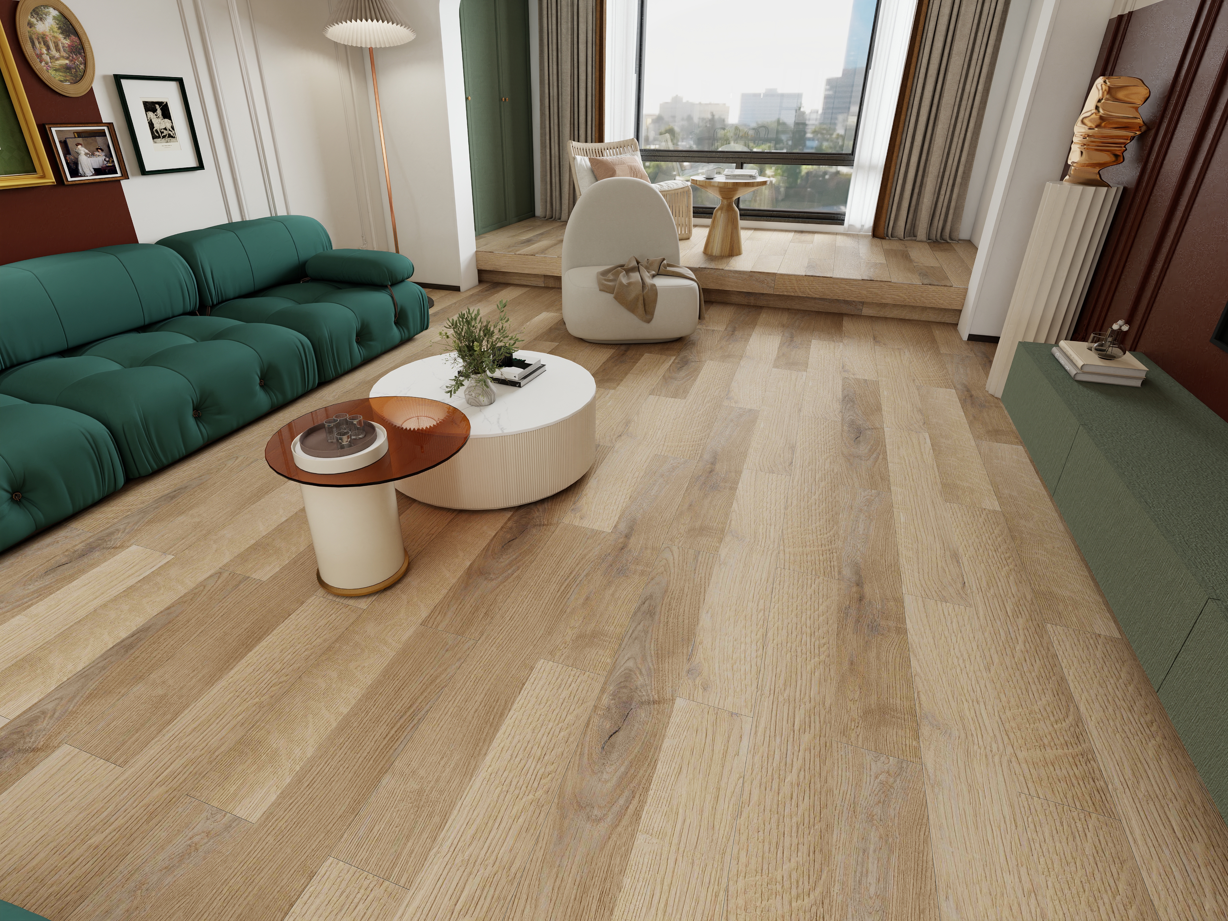 Изображение товара Кварцвиниловая плитка ICON Oak Vasko 42 класса толщина 3.5 мм