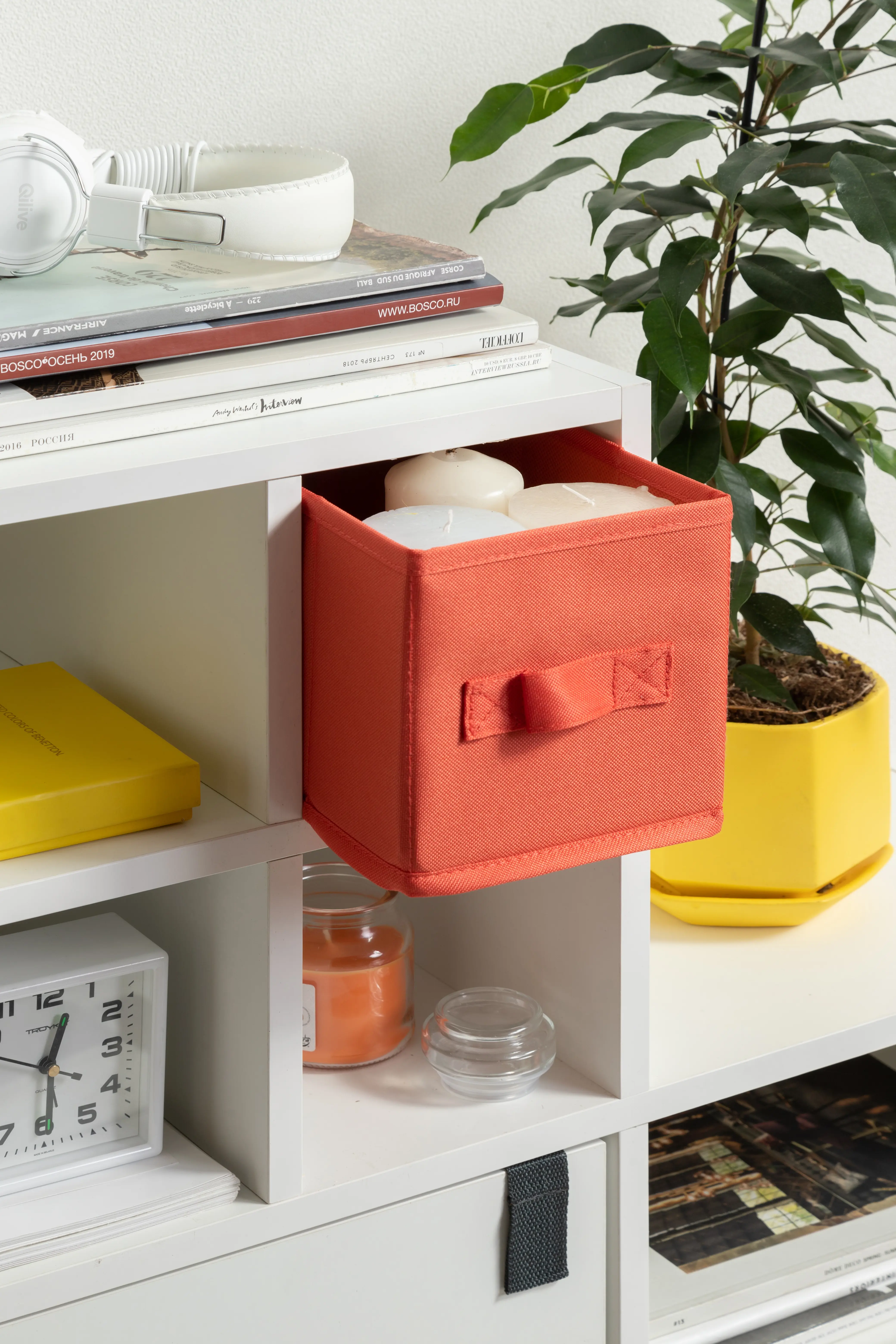 Короб Spaceo KUB Cocktail 15x31x15 см 6.9 л полиэстер цвет коралловый - 2