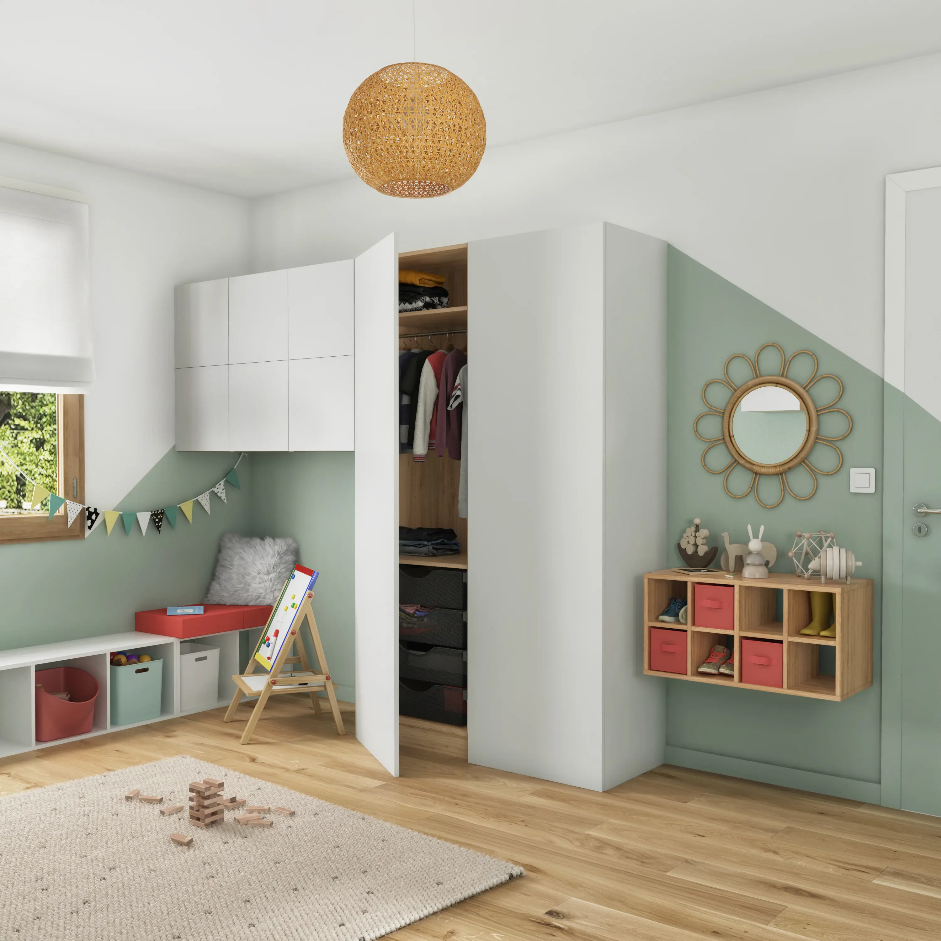 Короб Spaceo KUB Cocktail 15x31x15 см 6.9 л полиэстер цвет коралловый - 3
