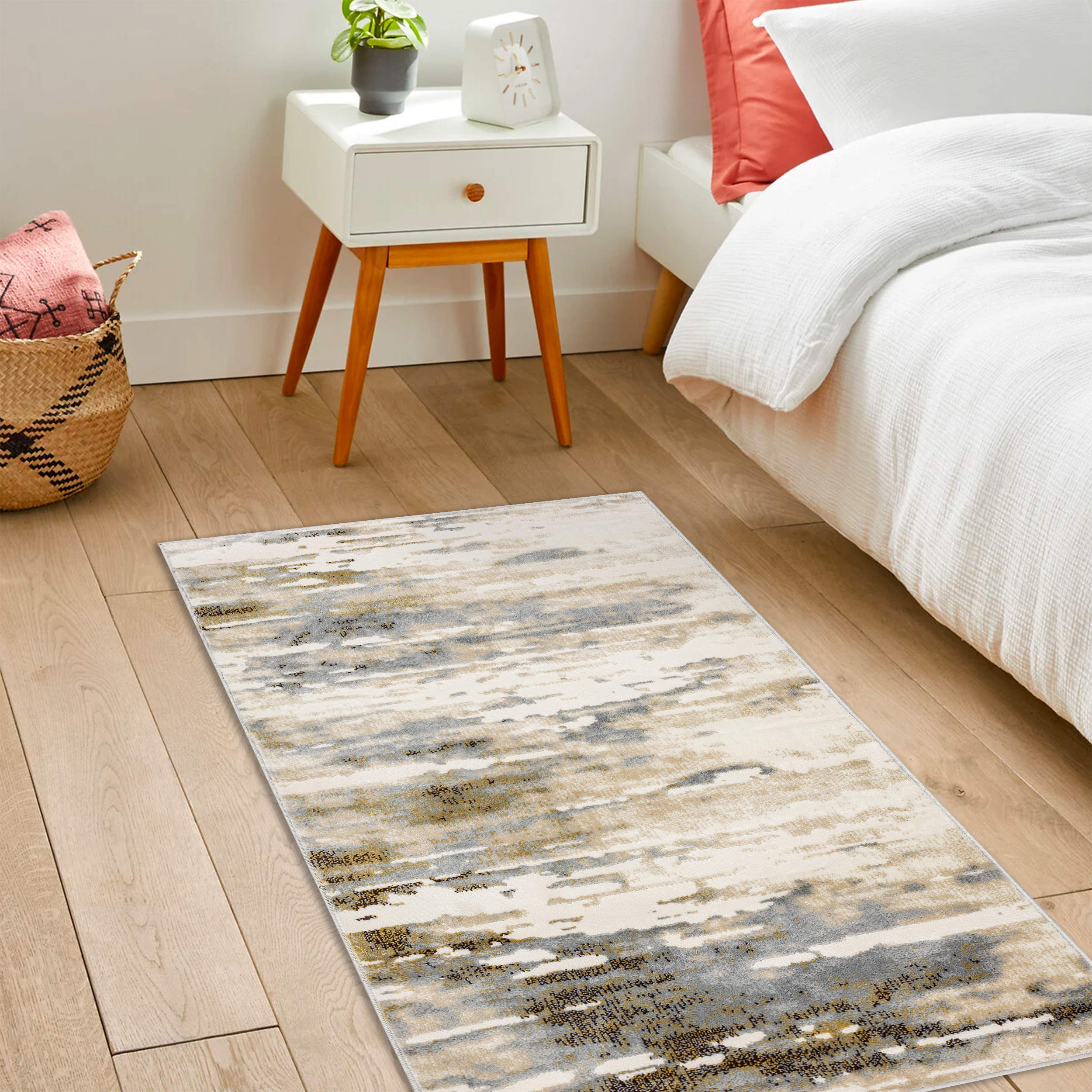 Изображение товара Ковер полипропилен Оптимист 84037_48 80x150 бежевый современный