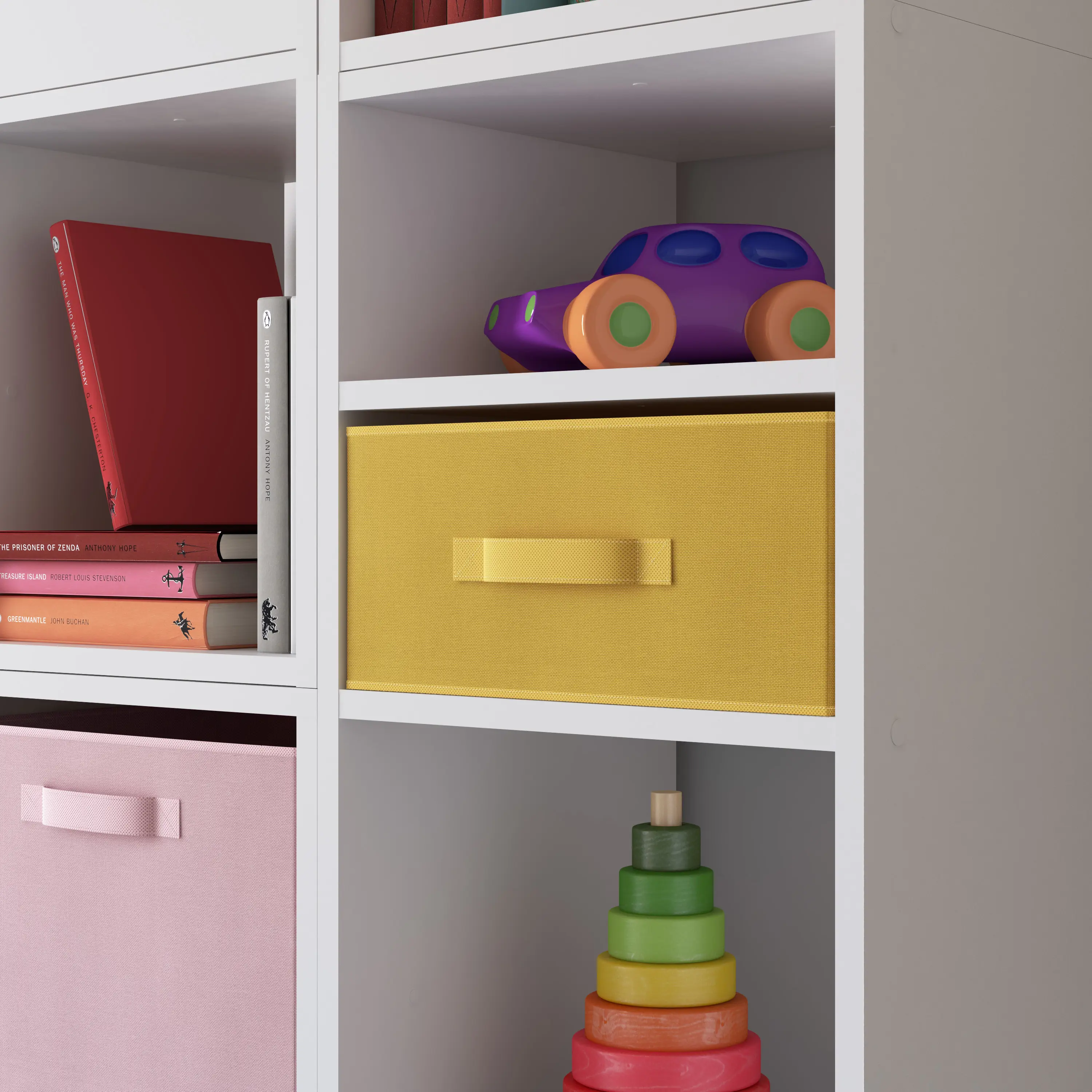 Короб Spaceo KUB Banana 15x31x31 см 14.4 л полиэстер цвет жёлтый - 3