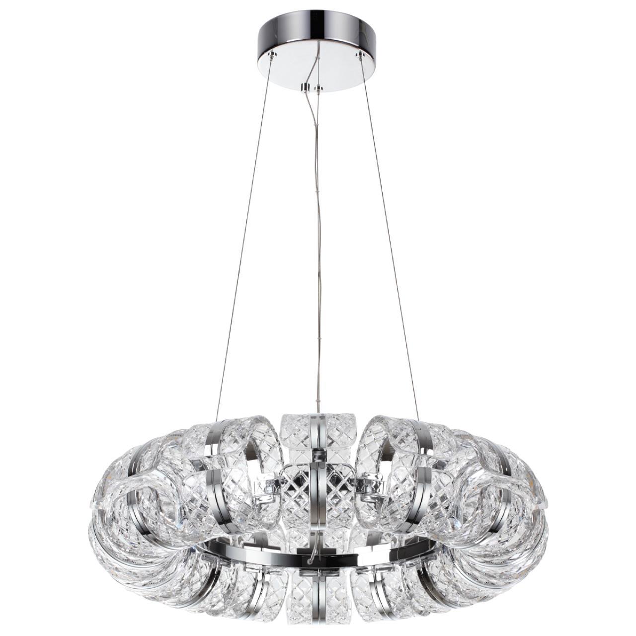 Изображение товара Люстра подвесная светодиодная Сонекс 1051792/l 25 м² нейтральный белый свет цвет серый/серебристый