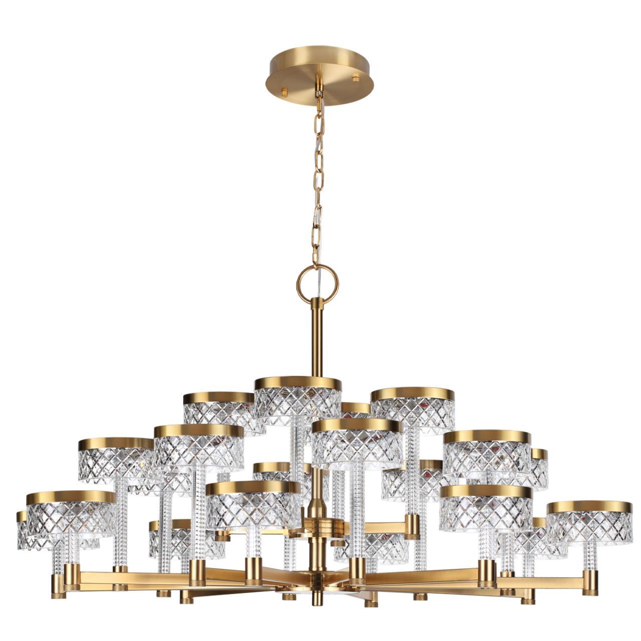 Изображение товара Люстра подвесная светодиодная Сонекс 25160600/l 45 м² коричневая с бронзовым оттенком