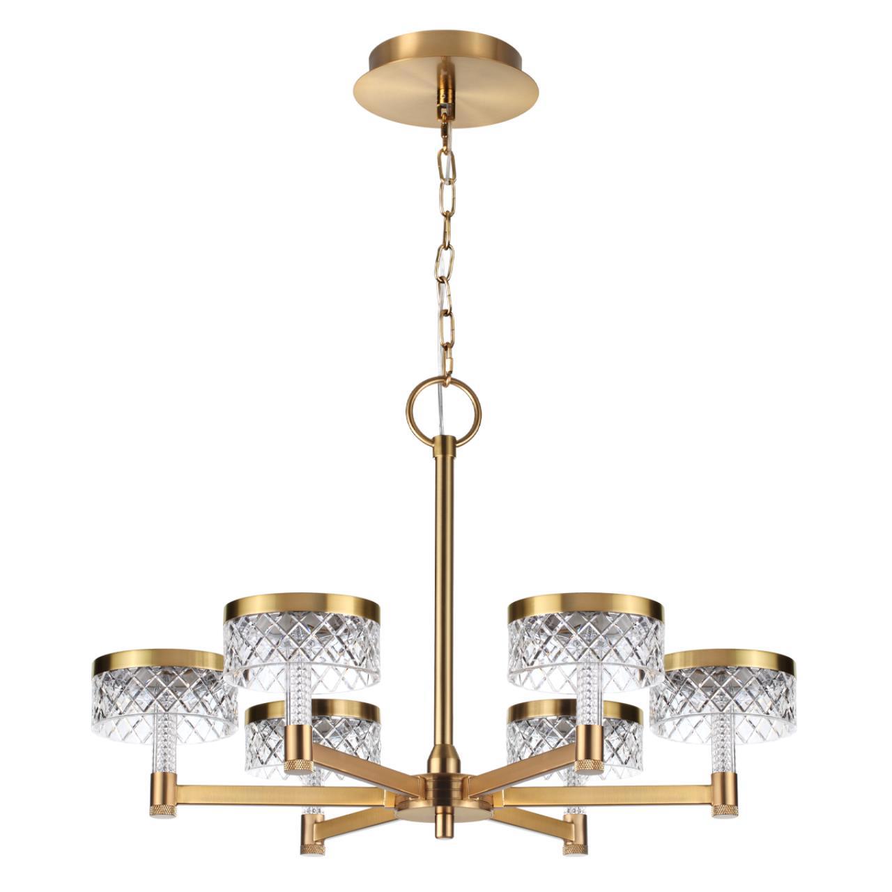 Изображение товара Люстра подвесная светодиодная Сонекс 1053536/l 12 м² нейтральный белый свет цвет коричневый