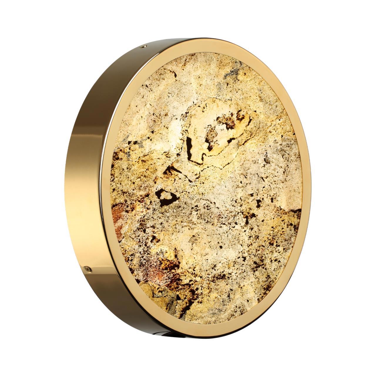 Изображение товара Светильник настенно-потолочный светодиодный Сонекс 1072724.l 1 м² нейтральный белый свет цвет жёлтый/золотой