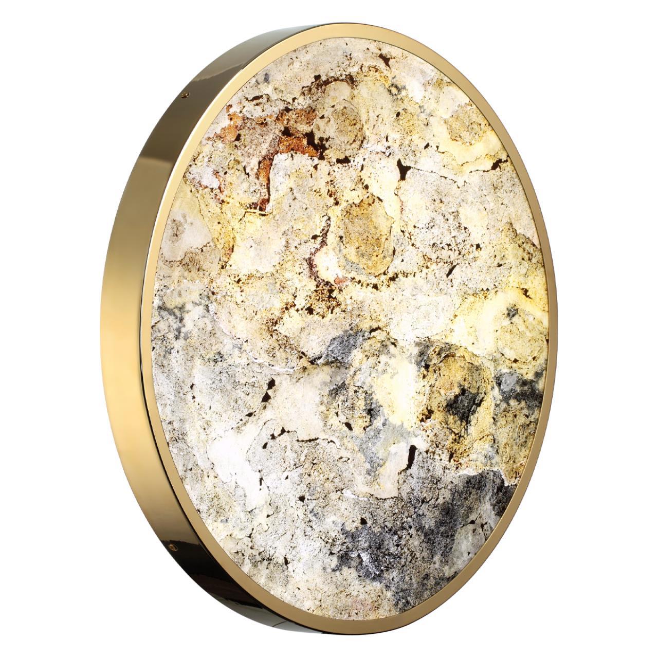 Изображение товара Настенно-потолочный светильник Сонекс 1073050. l с каменным плафоном 3000K-6000K золото