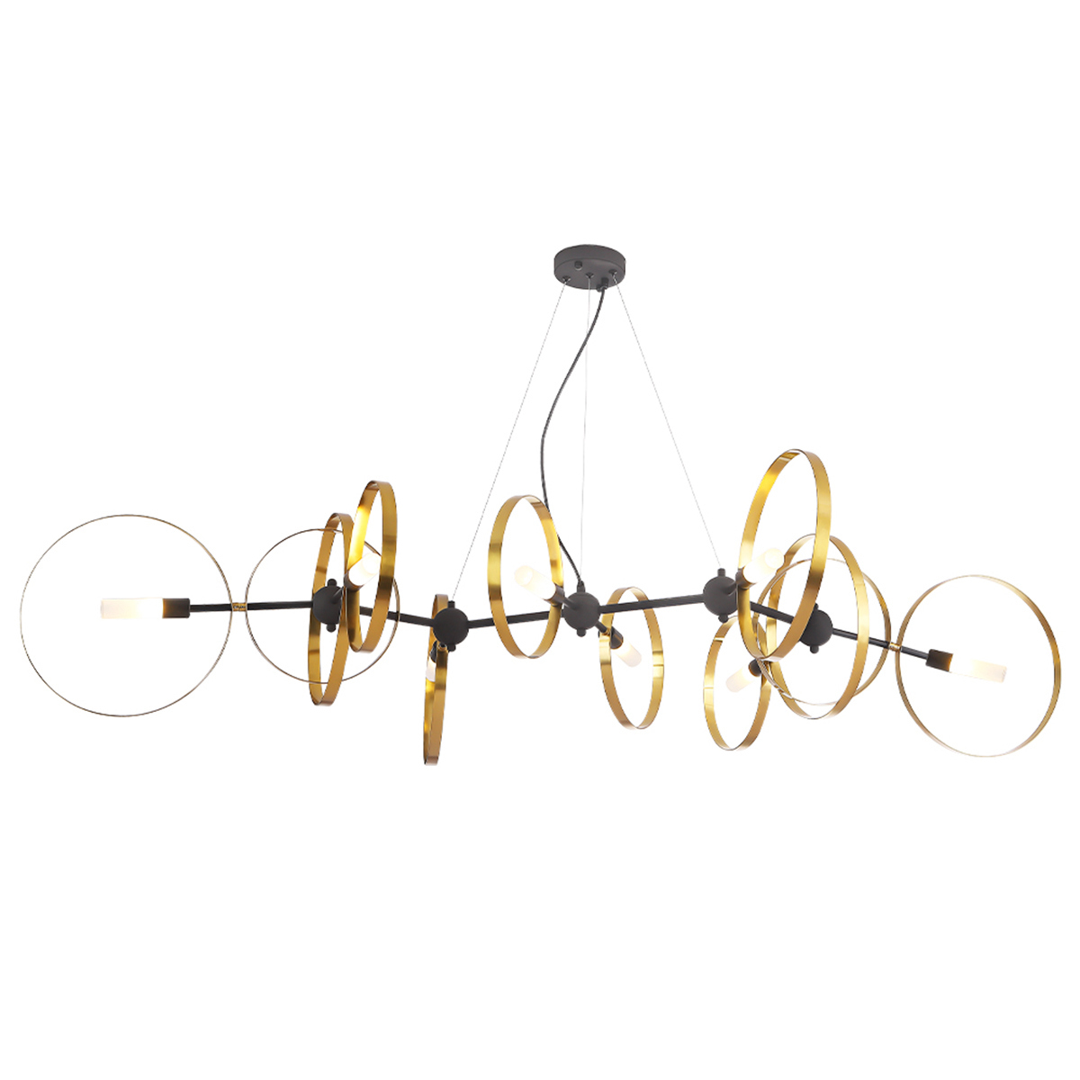 Изображение товара Люстра подвесная светодиодная Crystal lux 1121/308 16 м² нейтральный белый свет черная